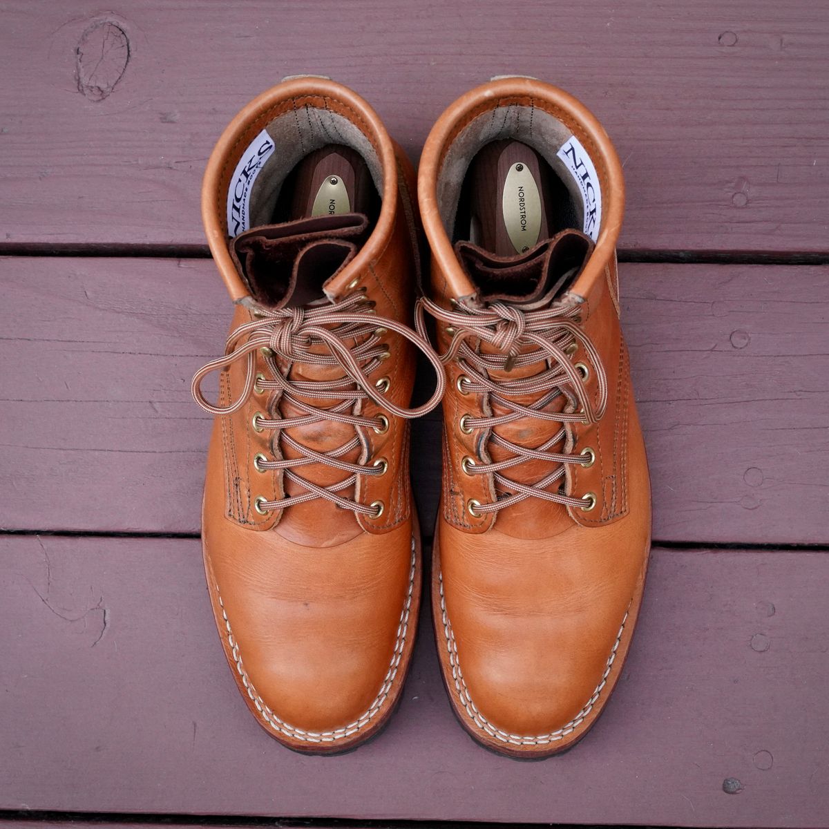 Photo by jdsw20 on February 1, 2026 of the Nicks Parkhurst V3 in Horween Light Natural Dublin.