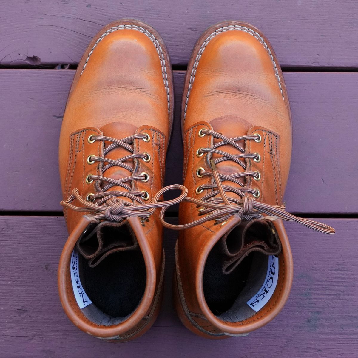 Photo by jdsw20 on March 4, 2026 of the Nicks Parkhurst V3 in Horween Light Natural Dublin.