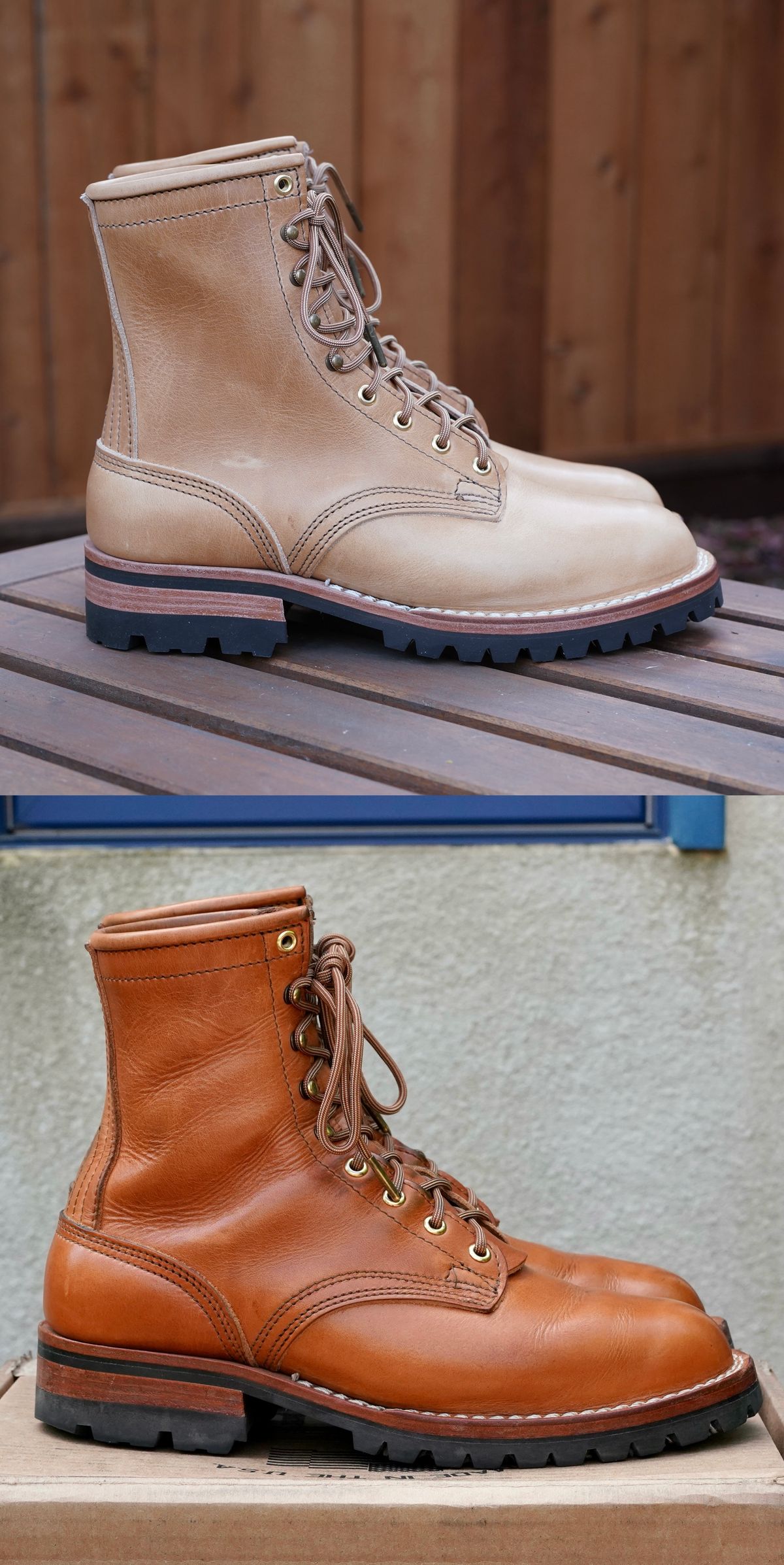 Photo by jdsw20 on April 6, 2026 of the Nicks Parkhurst V3 in Horween Light Natural Dublin.