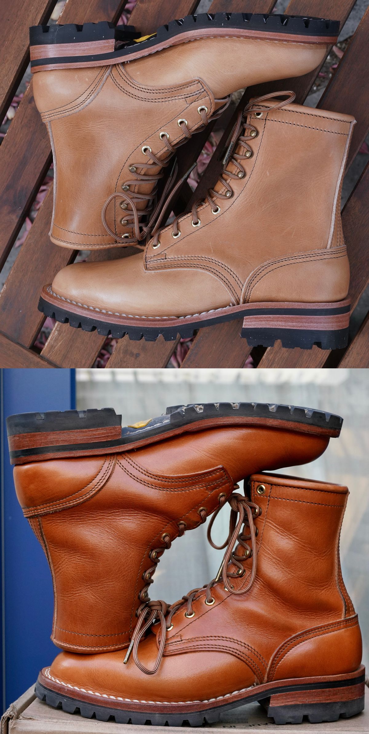 Photo by jdsw20 on April 6, 2026 of the Nicks Parkhurst V3 in Horween Light Natural Dublin.