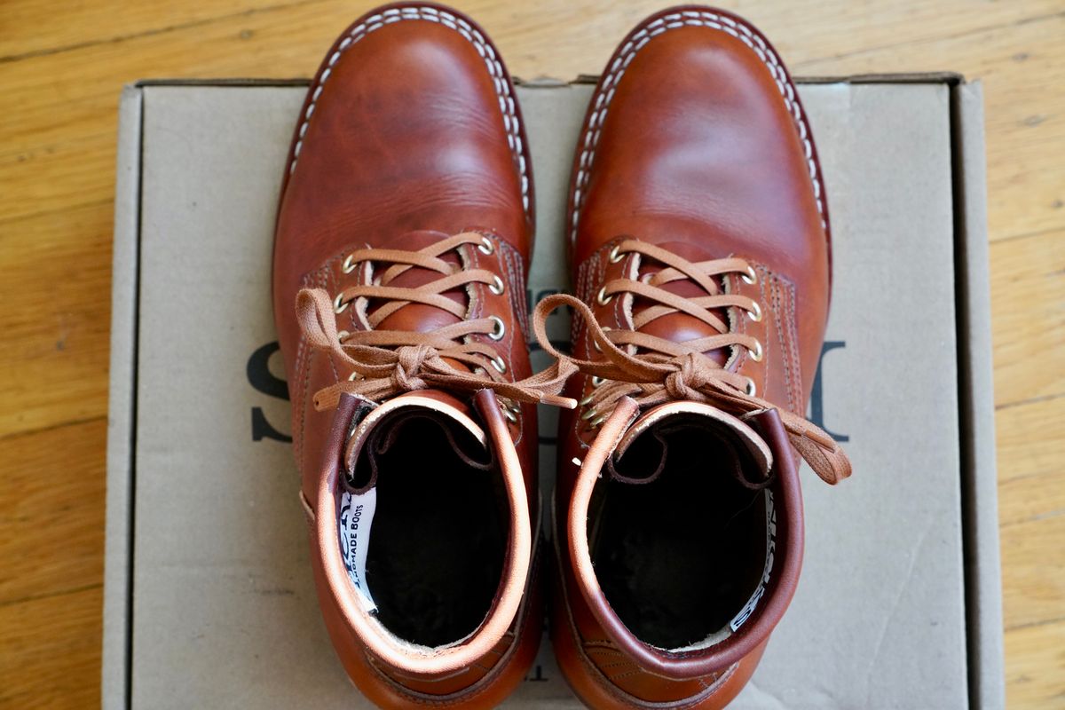 Photo by jdsw20 on November 3, 2024 of the Nicks MTO in Wickett & Craig Tan Oiled Latigo.