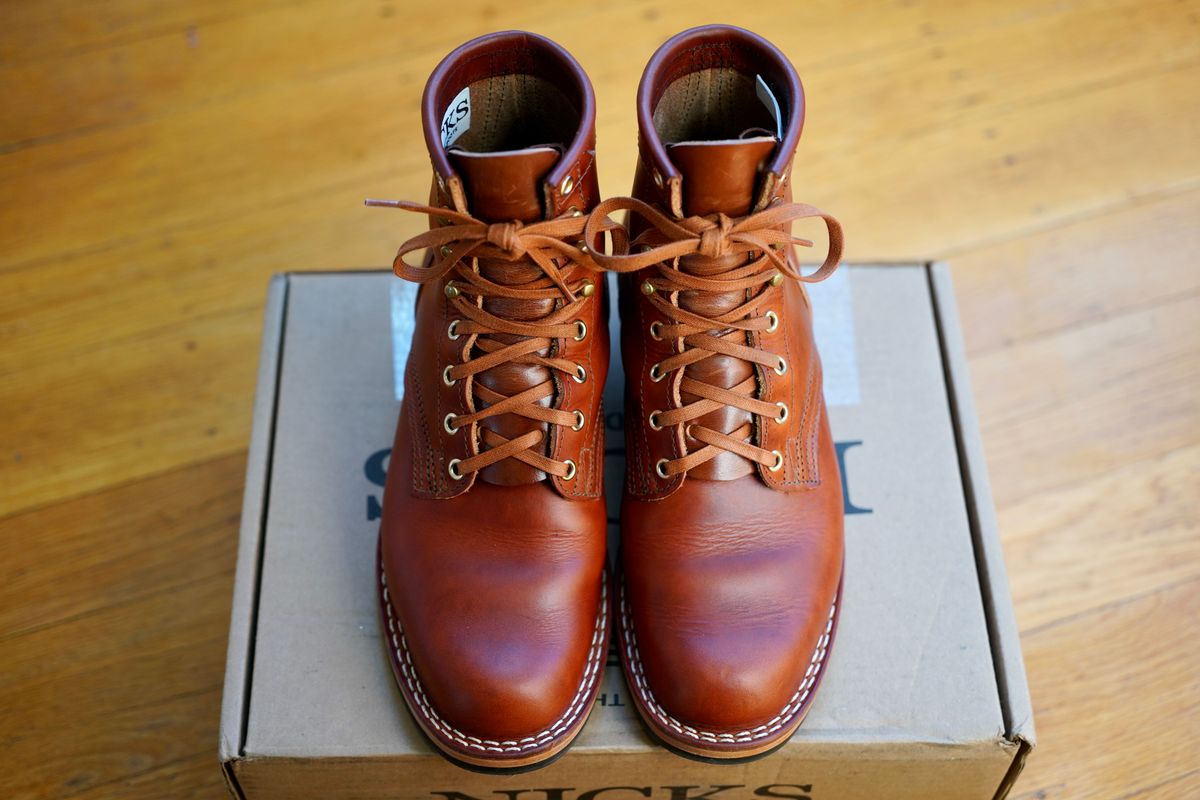 Photo by jdsw20 on December 1, 2024 of the Nicks MTO in Wickett & Craig Tan Oiled Latigo.