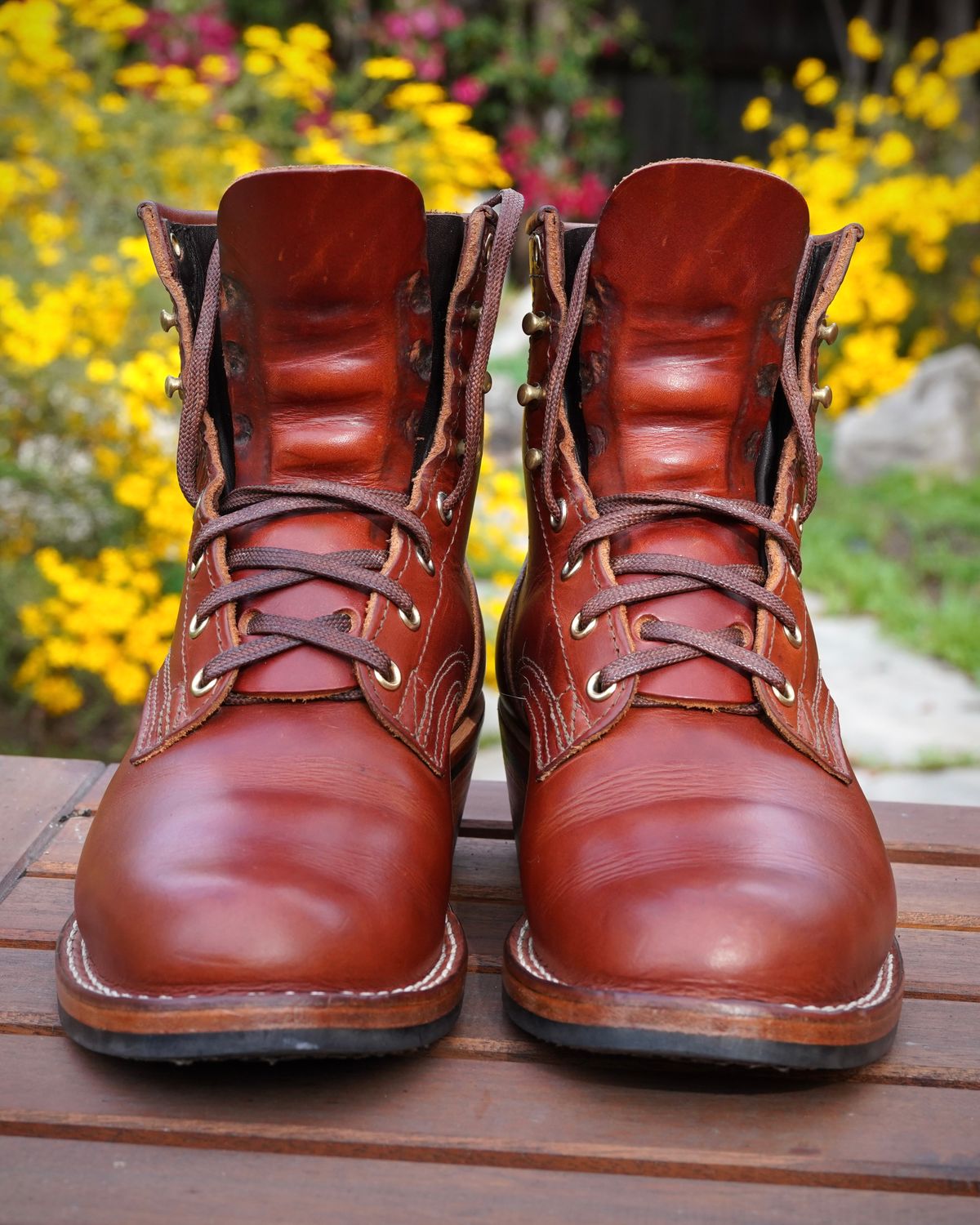 Photo by jdsw20 on November 11, 2025 of the Nicks MTO in Wickett & Craig Tan Oiled Latigo.