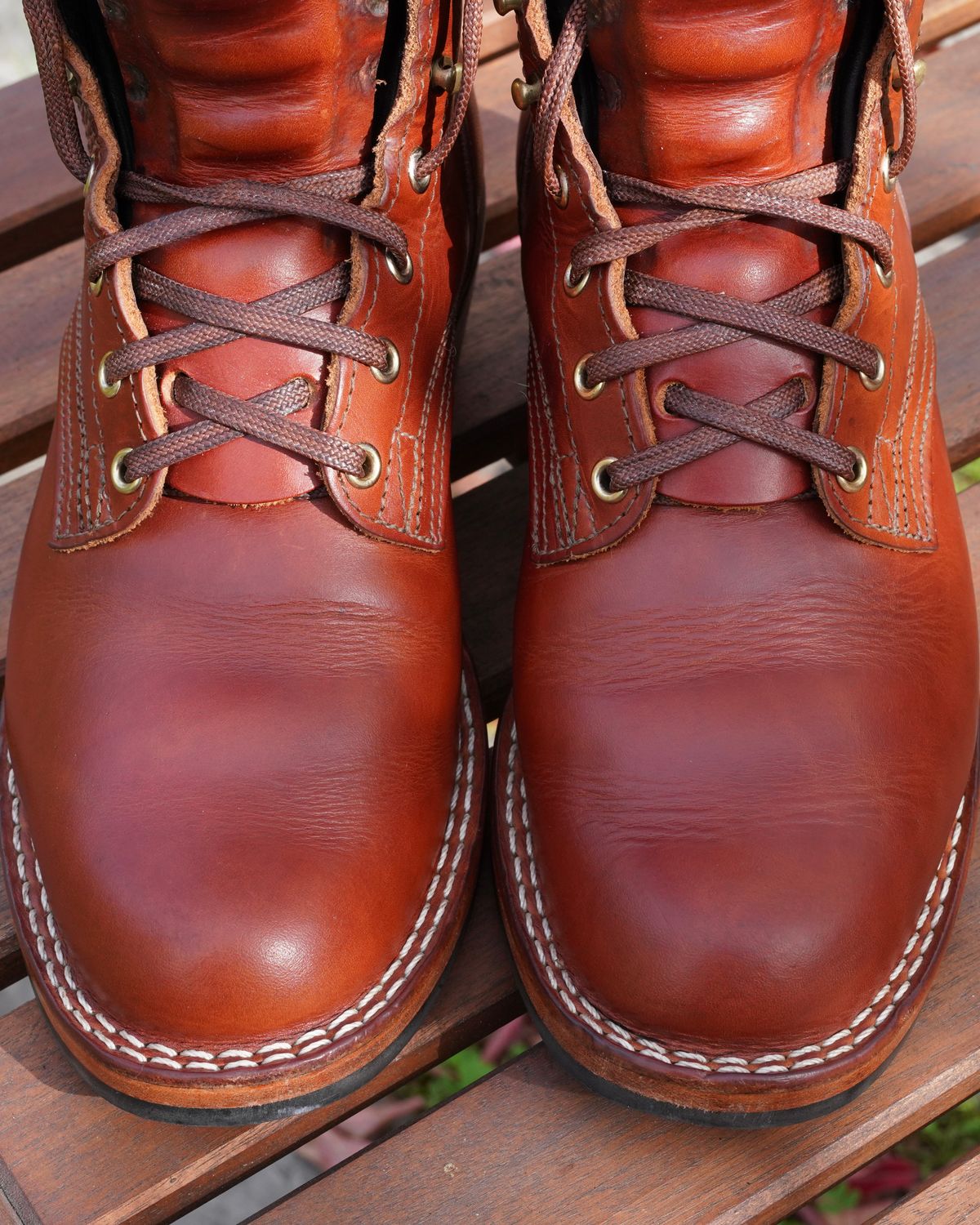 Photo by jdsw20 on November 11, 2025 of the Nicks MTO in Wickett & Craig Tan Oiled Latigo.