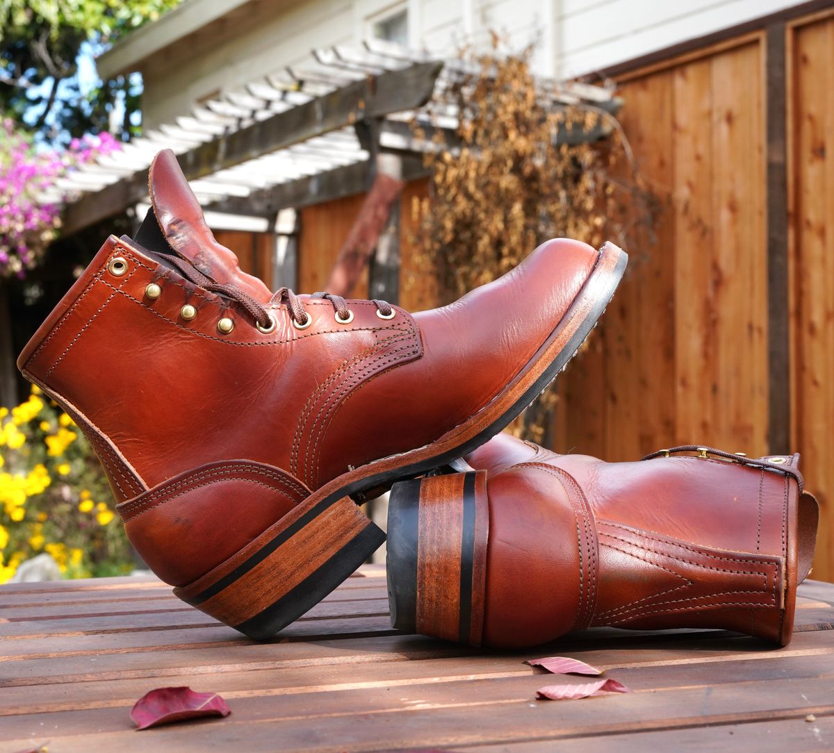 Photo by jdsw20 on November 11, 2025 of the Nicks MTO in Wickett & Craig Tan Oiled Latigo.