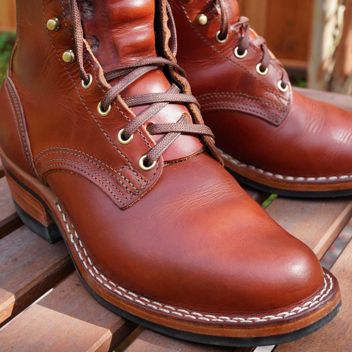 Photo by jdsw20 on November 11, 2025 of the Nicks MTO in Wickett & Craig Tan Oiled Latigo.