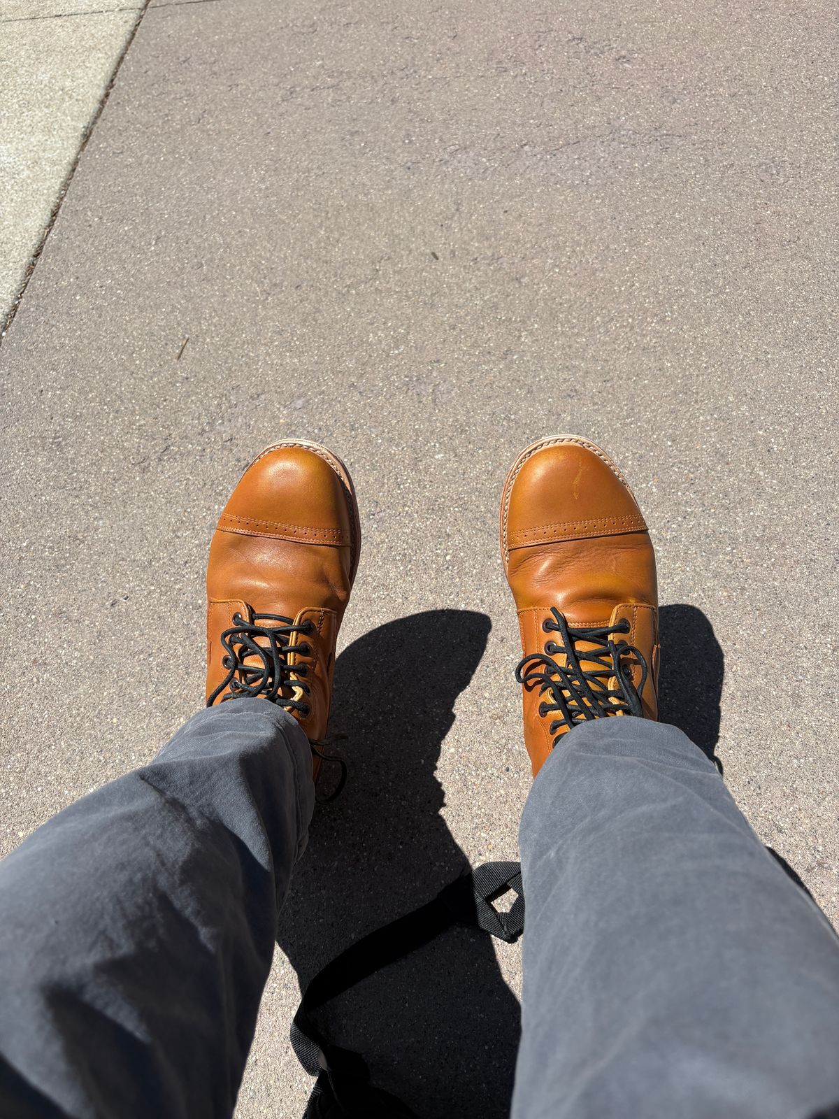 Photo by RTRSnk004 on April 26, 2026 of the SM Wholesale Reproduction 1912 US Army Marching Boot in Vegetable-tanned Cowhide & Canvas Liner.