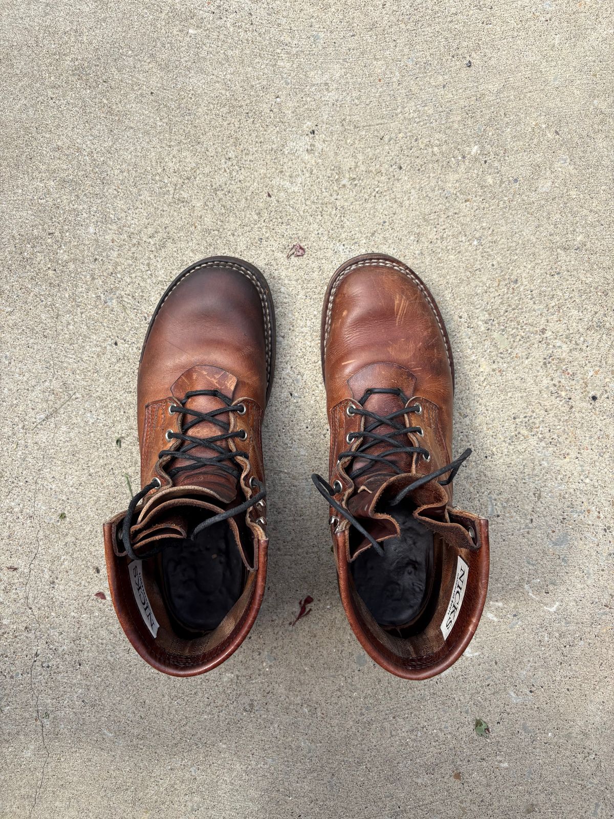 Photo by LicentiusS04 on May 25, 2025 of the Nicks MTO in Horween Italian Brown Cypress.