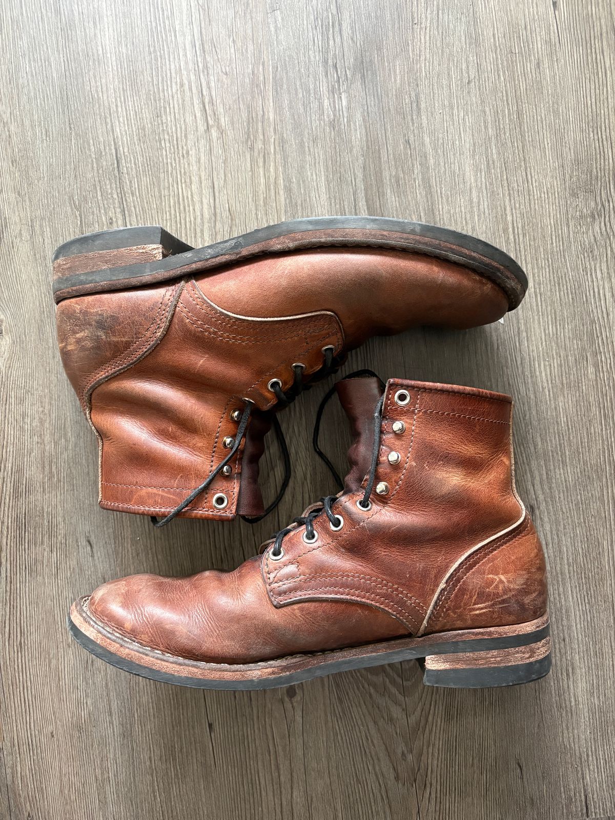Photo by LicentiusS04 on March 25, 2026 of the Nicks MTO in Horween Italian Brown Cypress.