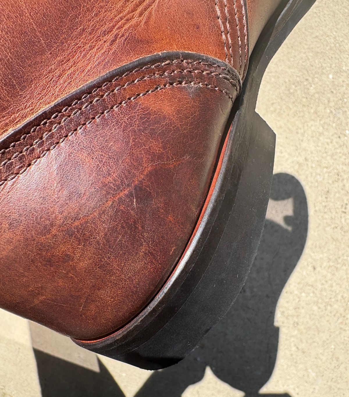 Photo by RTRSnk004 on May 30, 2026 of the Nicks x Unsung House MTO in Horween Italian Brown Cypress.