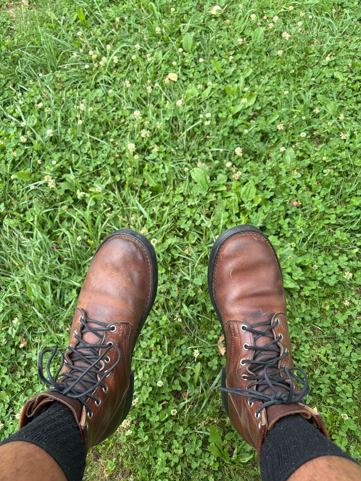 Photo by RTRSnk004 on June 9, 2026 of the Nicks x Unsung House MTO in Horween Italian Brown Cypress.