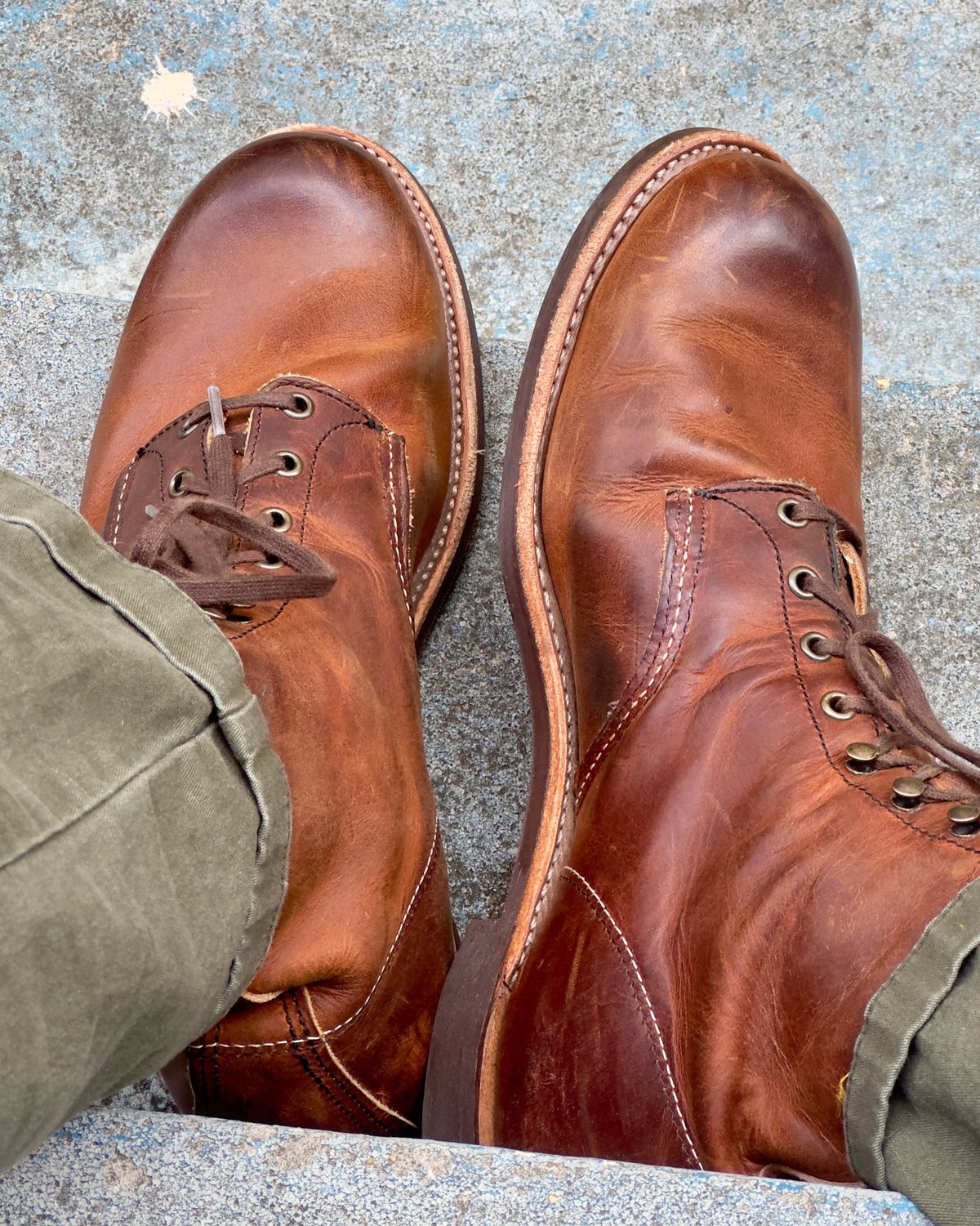 Photo by johndavid on October 1, 2025 of the Red Wing Blacksmith in S.B. Foot Copper Rough and Tough.