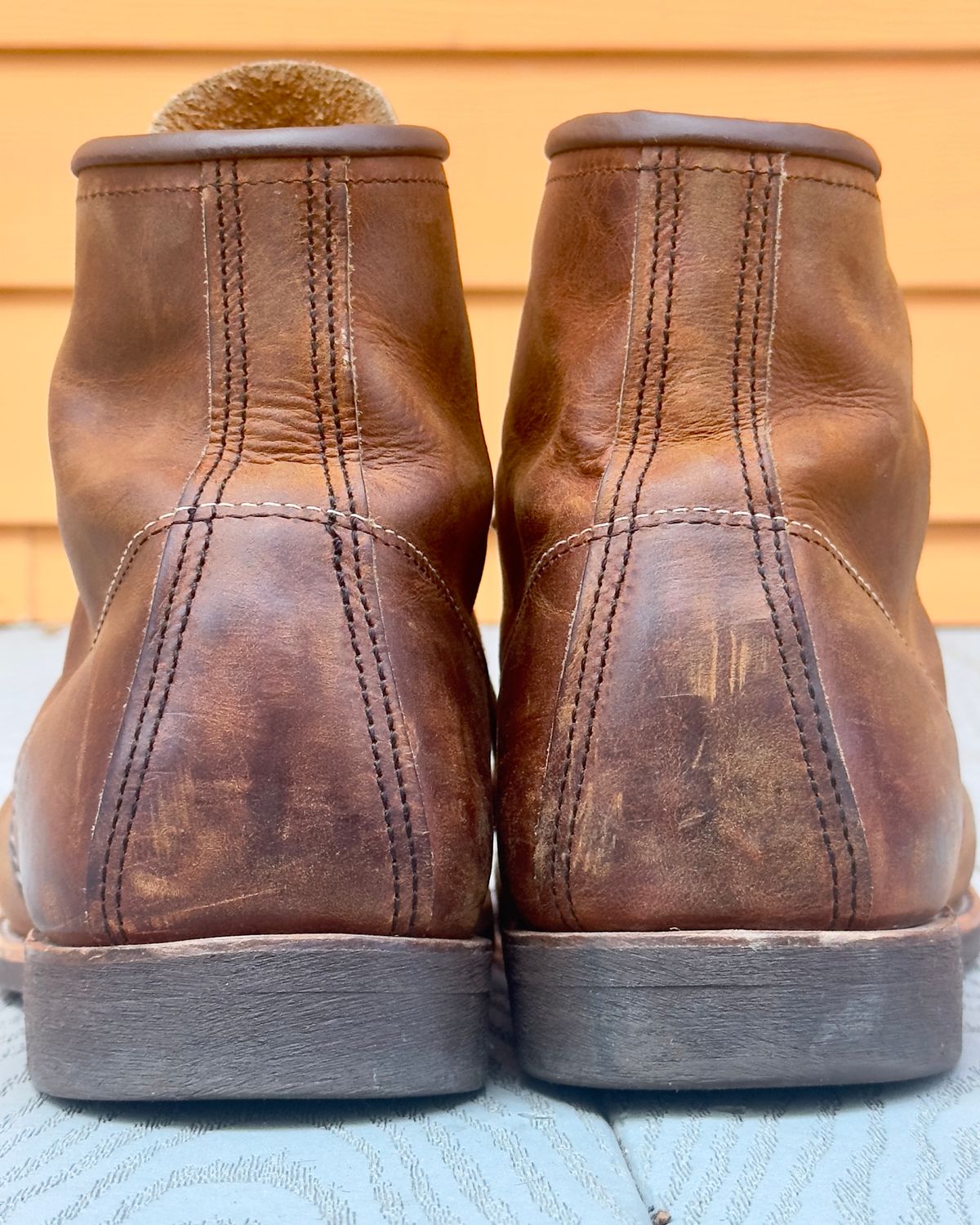 Photo by johndavid on October 1, 2025 of the Red Wing Blacksmith in S.B. Foot Copper Rough and Tough.