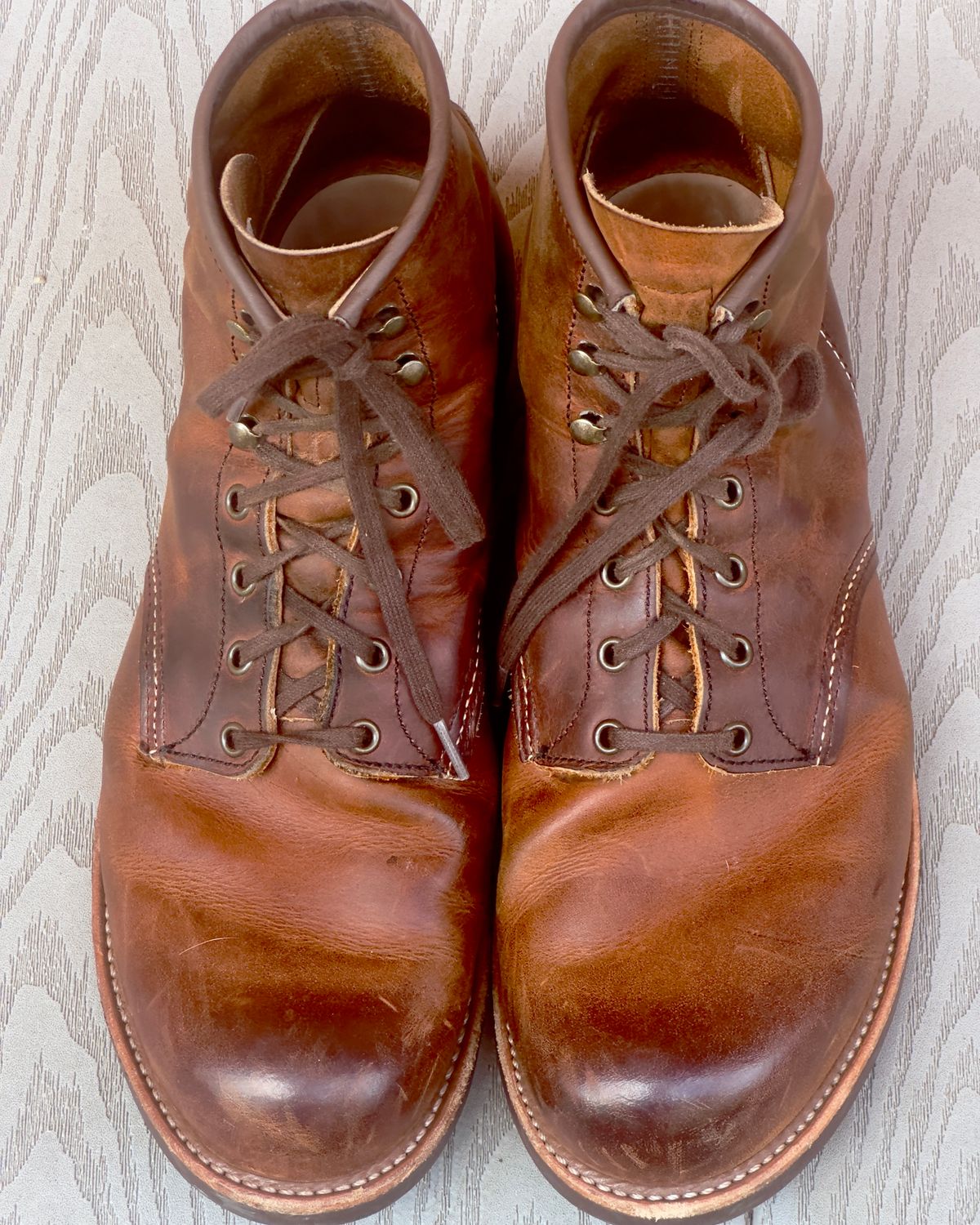 Photo by johndavid on October 1, 2025 of the Red Wing Blacksmith in S.B. Foot Copper Rough and Tough.