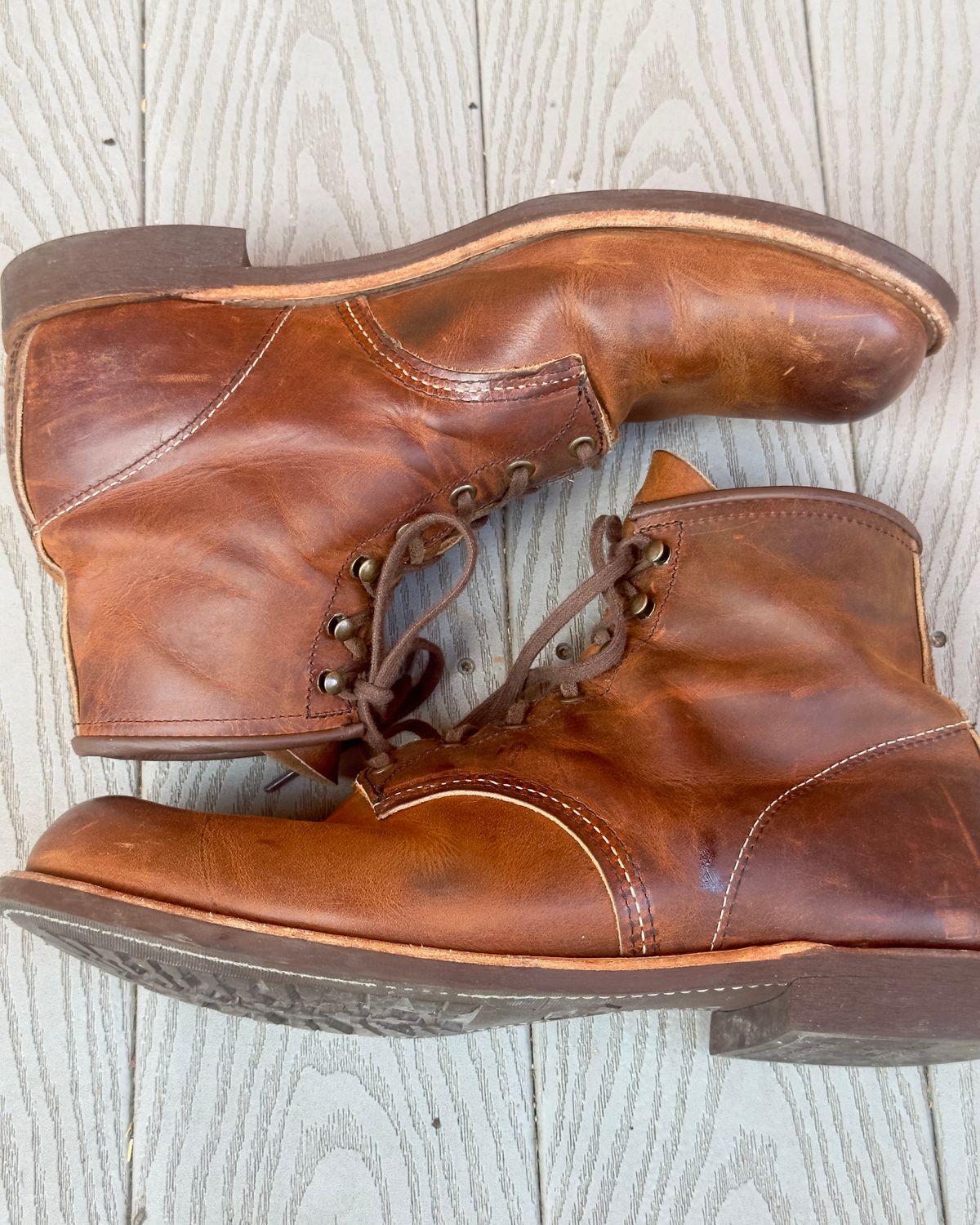 Photo by johndavid on October 1, 2025 of the Red Wing Blacksmith in S.B. Foot Copper Rough and Tough.