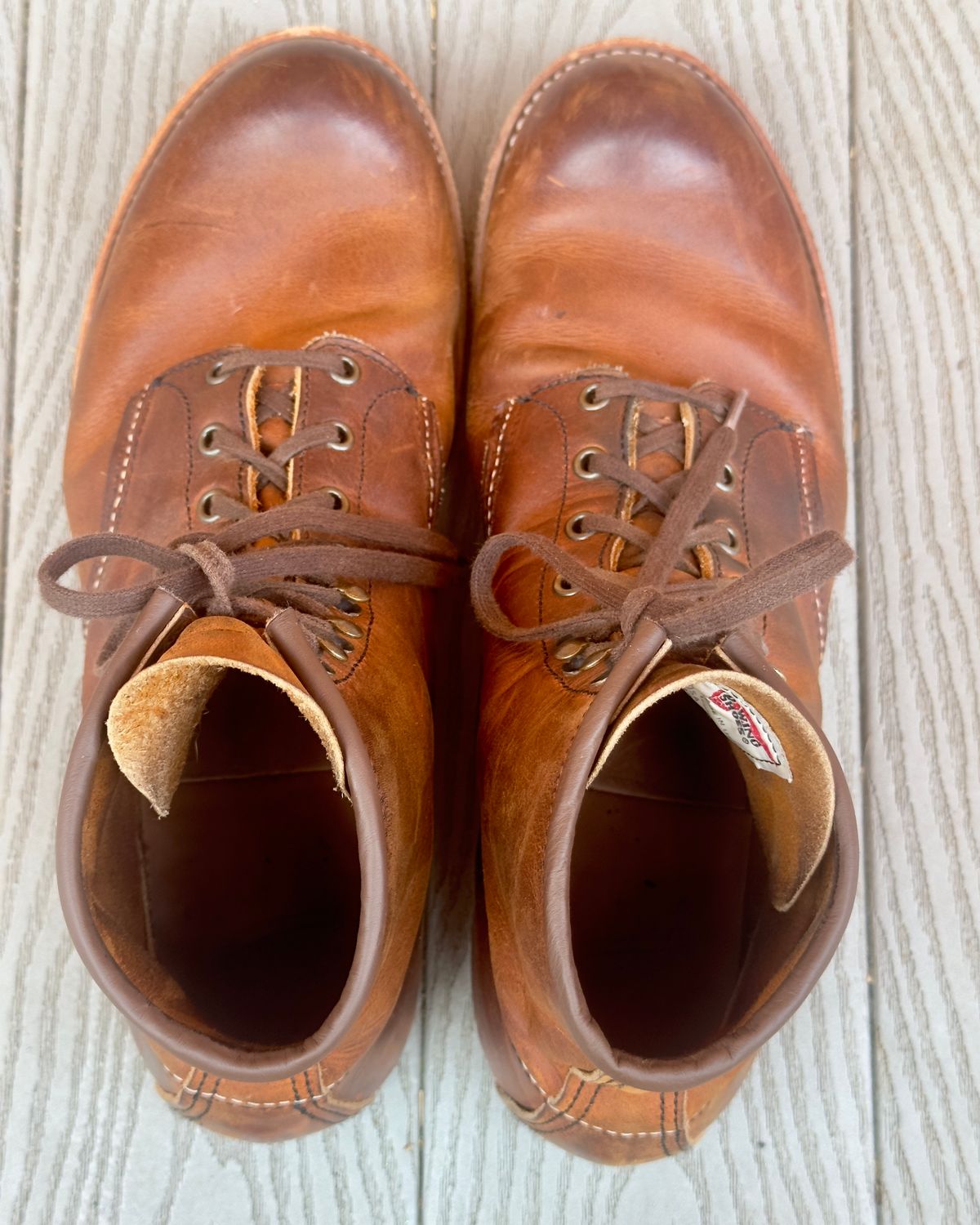Photo by johndavid on October 1, 2025 of the Red Wing Blacksmith in S.B. Foot Copper Rough and Tough.