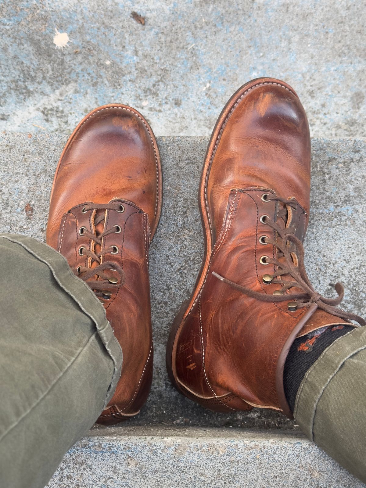 Photo by johndavid on November 5, 2025 of the Red Wing Blacksmith in S.B. Foot Copper Rough and Tough.