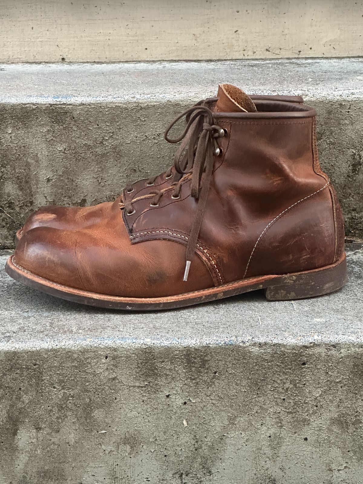 Photo by johndavid on November 5, 2025 of the Red Wing Blacksmith in S.B. Foot Copper Rough and Tough.