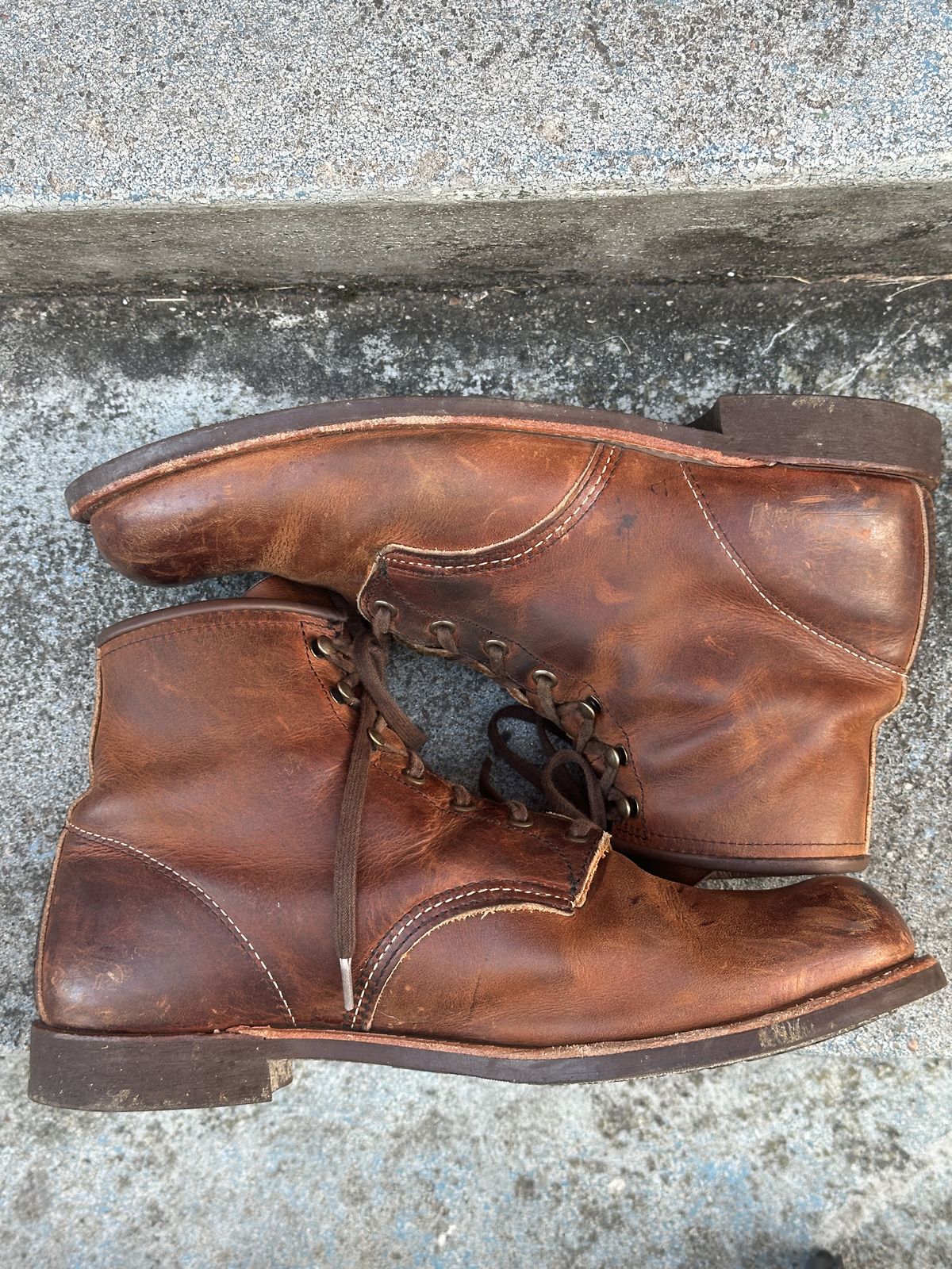 Photo by johndavid on November 5, 2025 of the Red Wing Blacksmith in S.B. Foot Copper Rough and Tough.