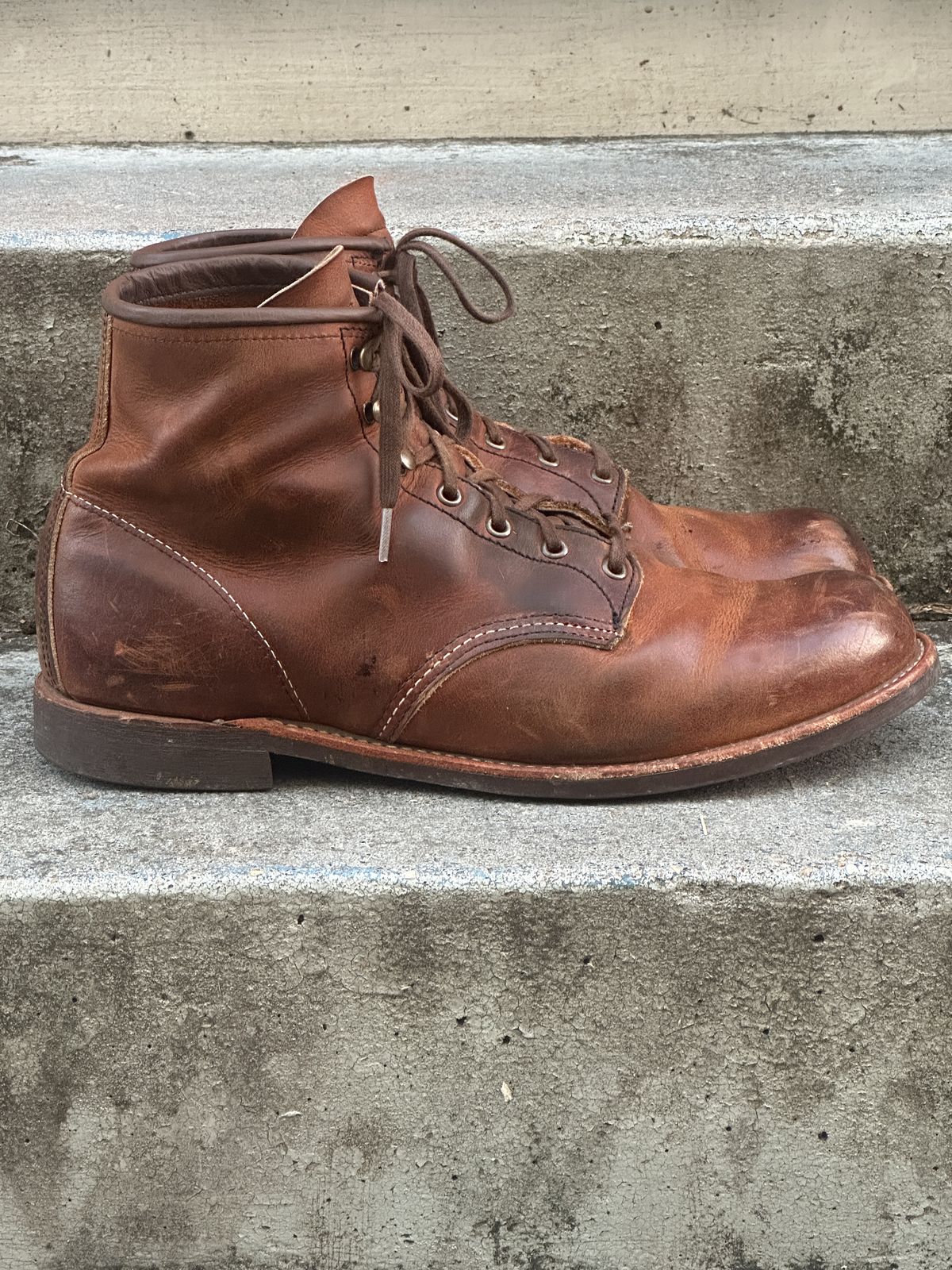 Photo by johndavid on November 5, 2025 of the Red Wing Blacksmith in S.B. Foot Copper Rough and Tough.
