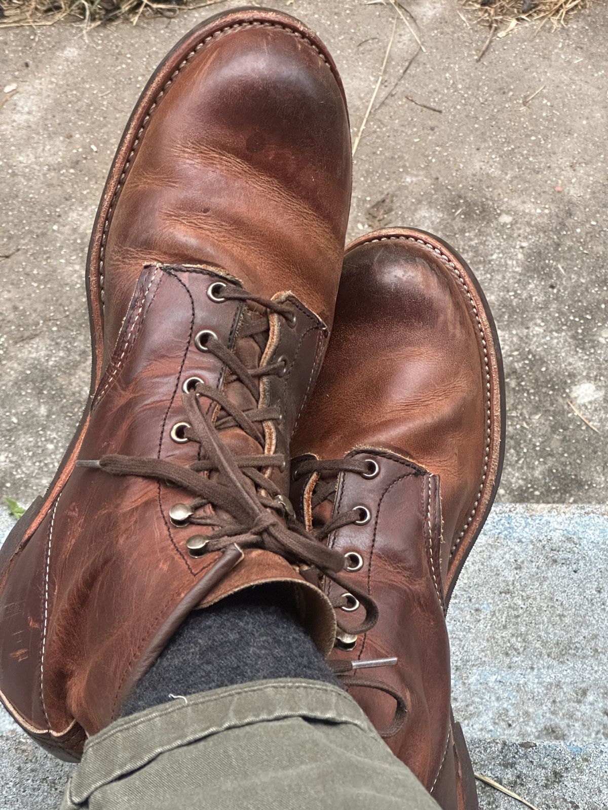 Photo by johndavid on December 5, 2025 of the Red Wing Blacksmith in S.B. Foot Copper Rough and Tough.