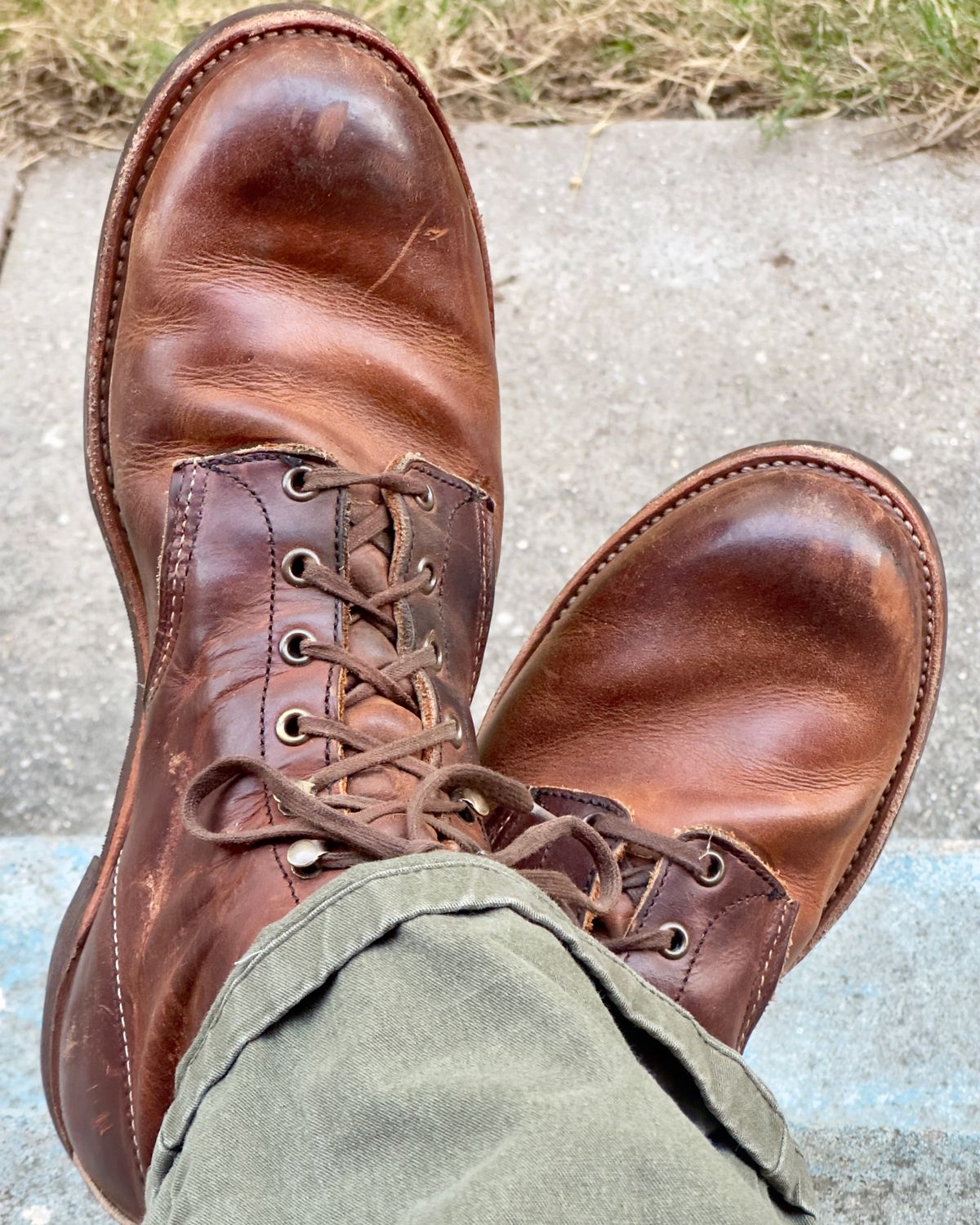 Photo by johndavid on January 3, 2026 of the Red Wing Blacksmith in S.B. Foot Copper Rough and Tough.