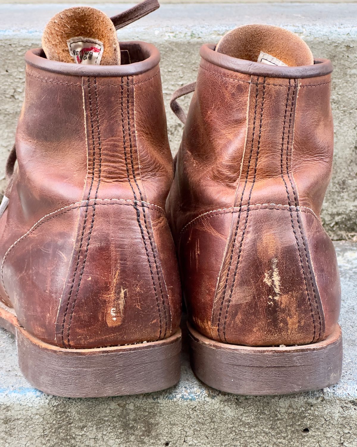 Photo by johndavid on January 1, 2026 of the Red Wing Blacksmith in S.B. Foot Copper Rough and Tough.