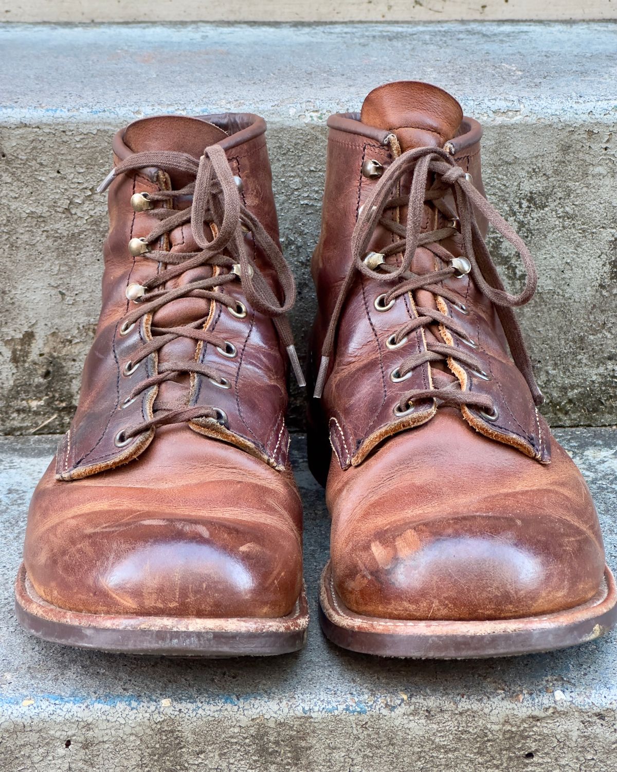 Photo by johndavid on February 1, 2026 of the Red Wing Blacksmith in S.B. Foot Copper Rough and Tough.