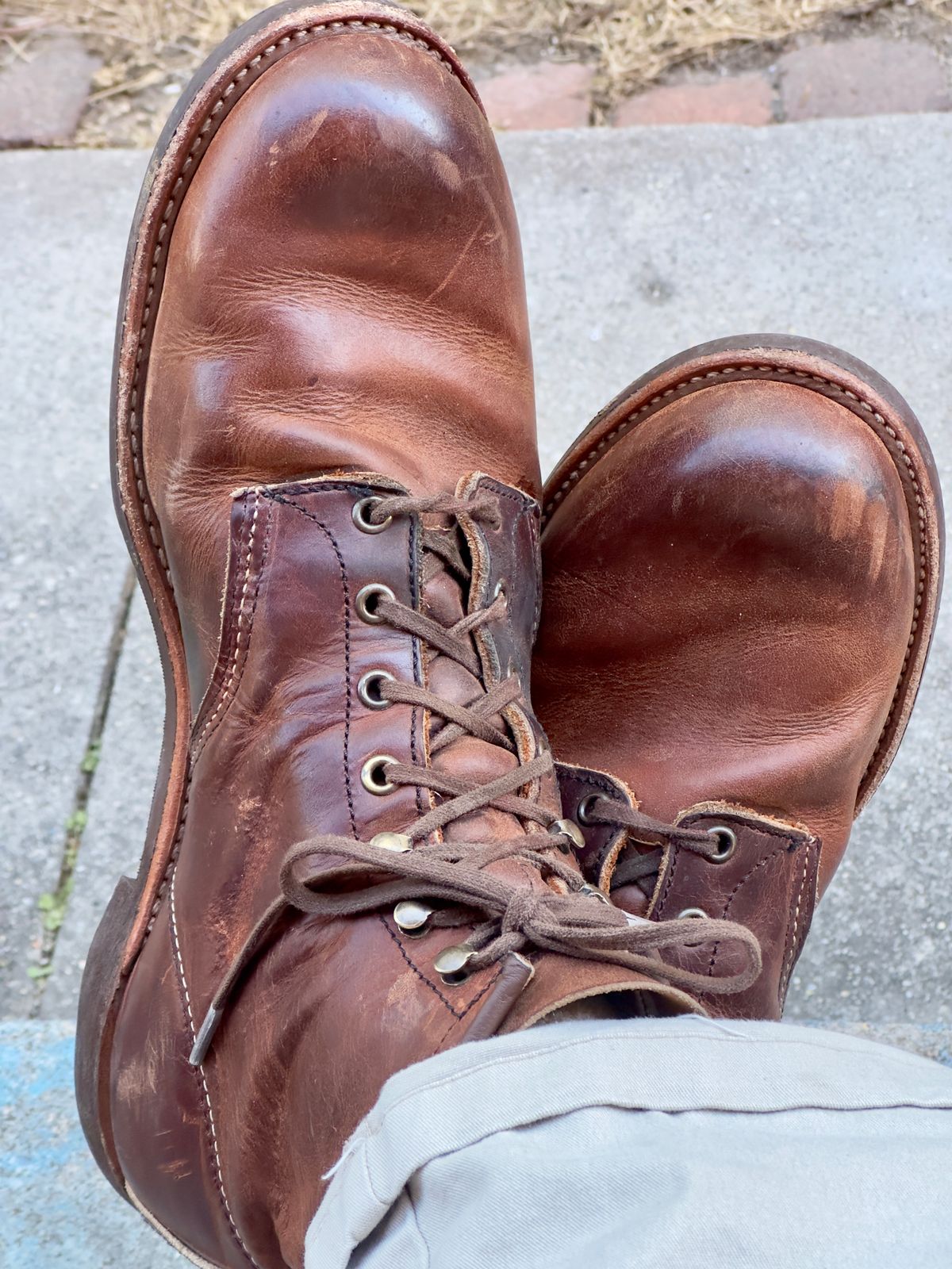 Photo by johndavid on February 1, 2026 of the Red Wing Blacksmith in S.B. Foot Copper Rough and Tough.