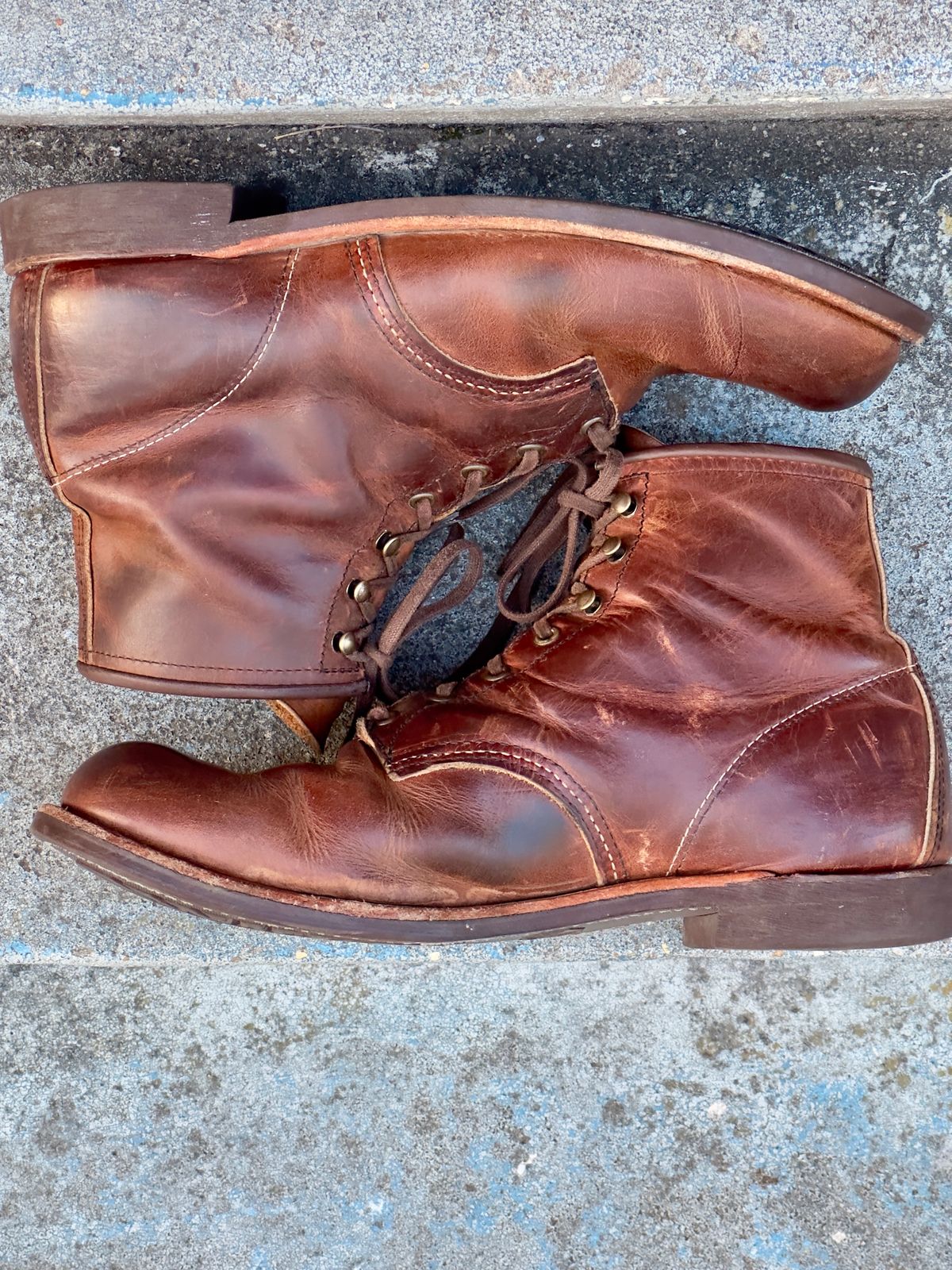 Photo by johndavid on March 2, 2026 of the Red Wing Blacksmith in S.B. Foot Copper Rough and Tough.