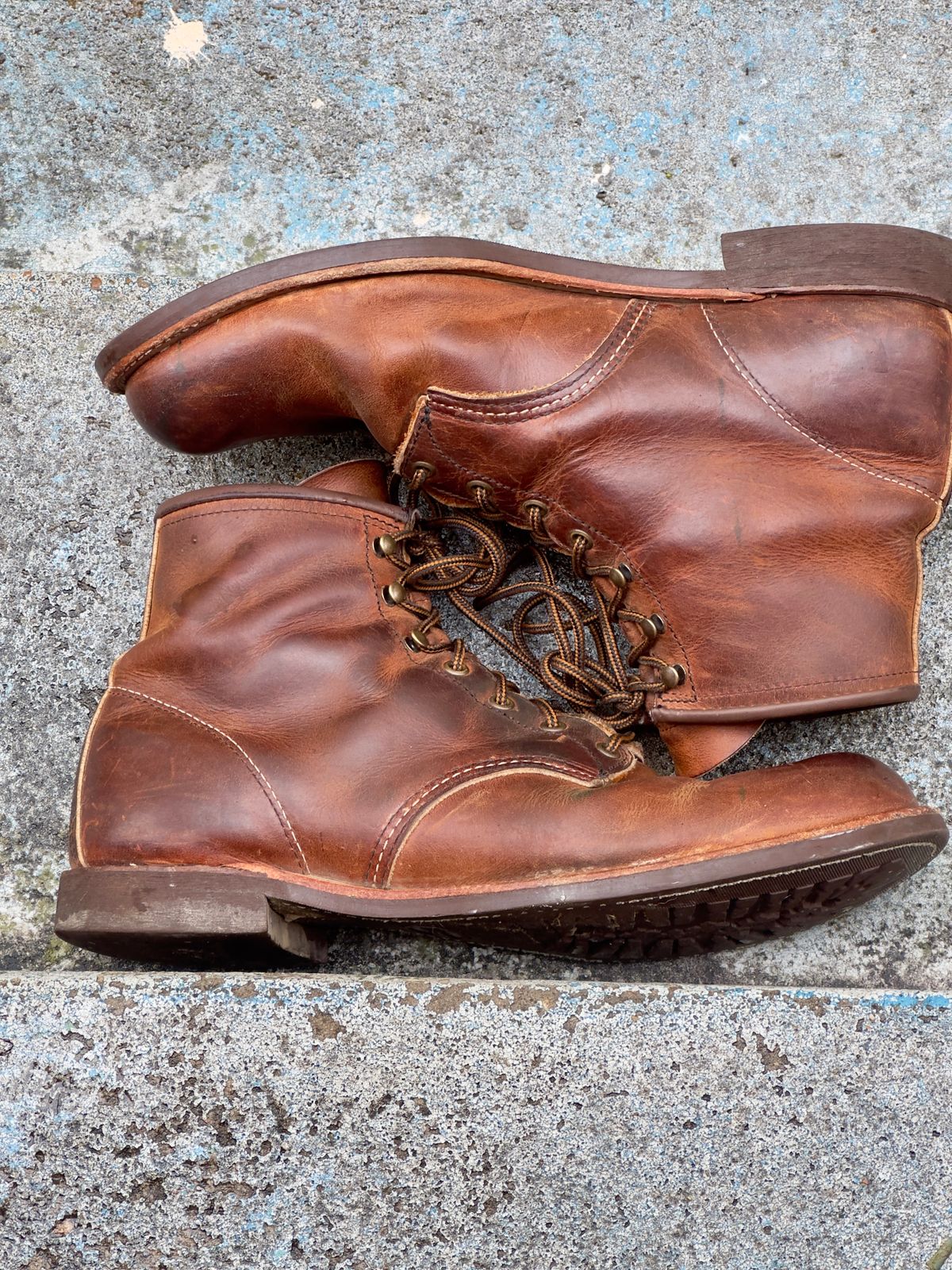 Photo by johndavid on April 5, 2026 of the Red Wing Blacksmith in S.B. Foot Copper Rough and Tough.