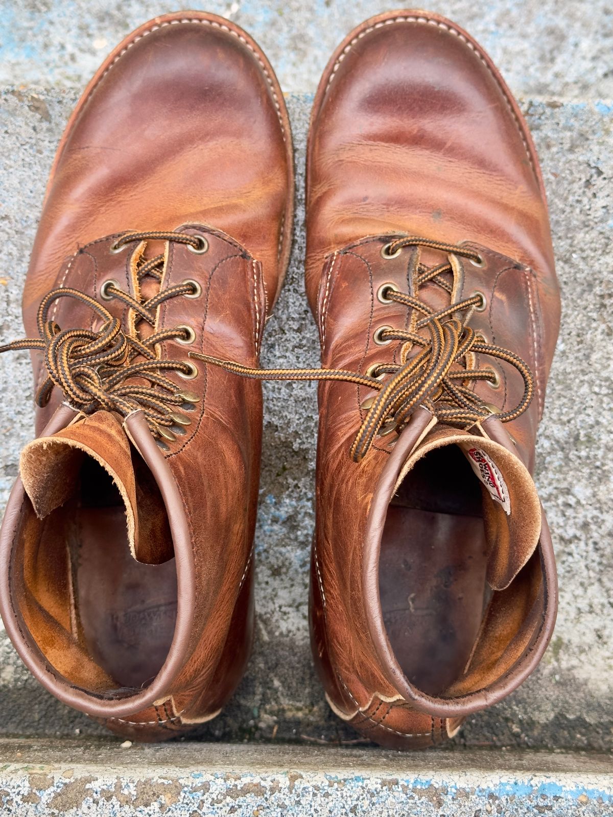 Photo by johndavid on April 5, 2026 of the Red Wing Blacksmith in S.B. Foot Copper Rough and Tough.