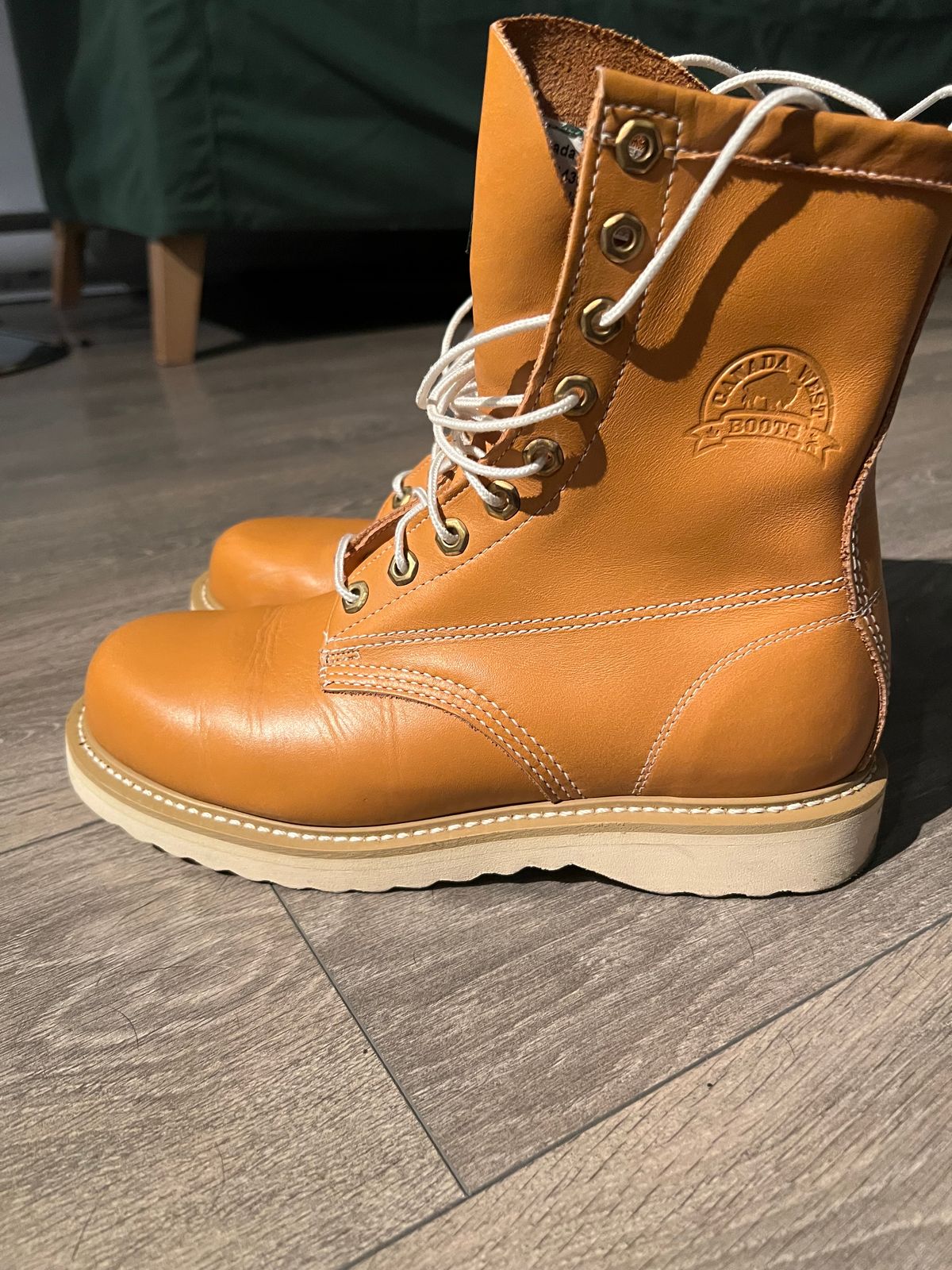 Photo by julia on October 14, 2024 of the Canada West Boots Unknown Model in Unknown Leather.