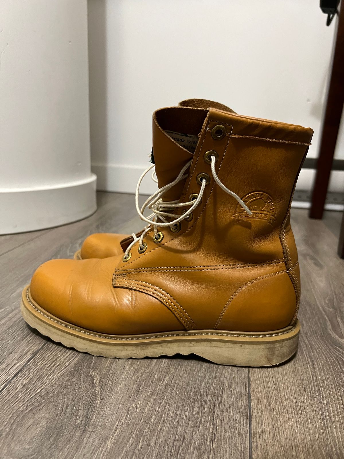 Photo by julia on January 6, 2025 of the Canada West Boots Unknown Model in Unknown Leather.