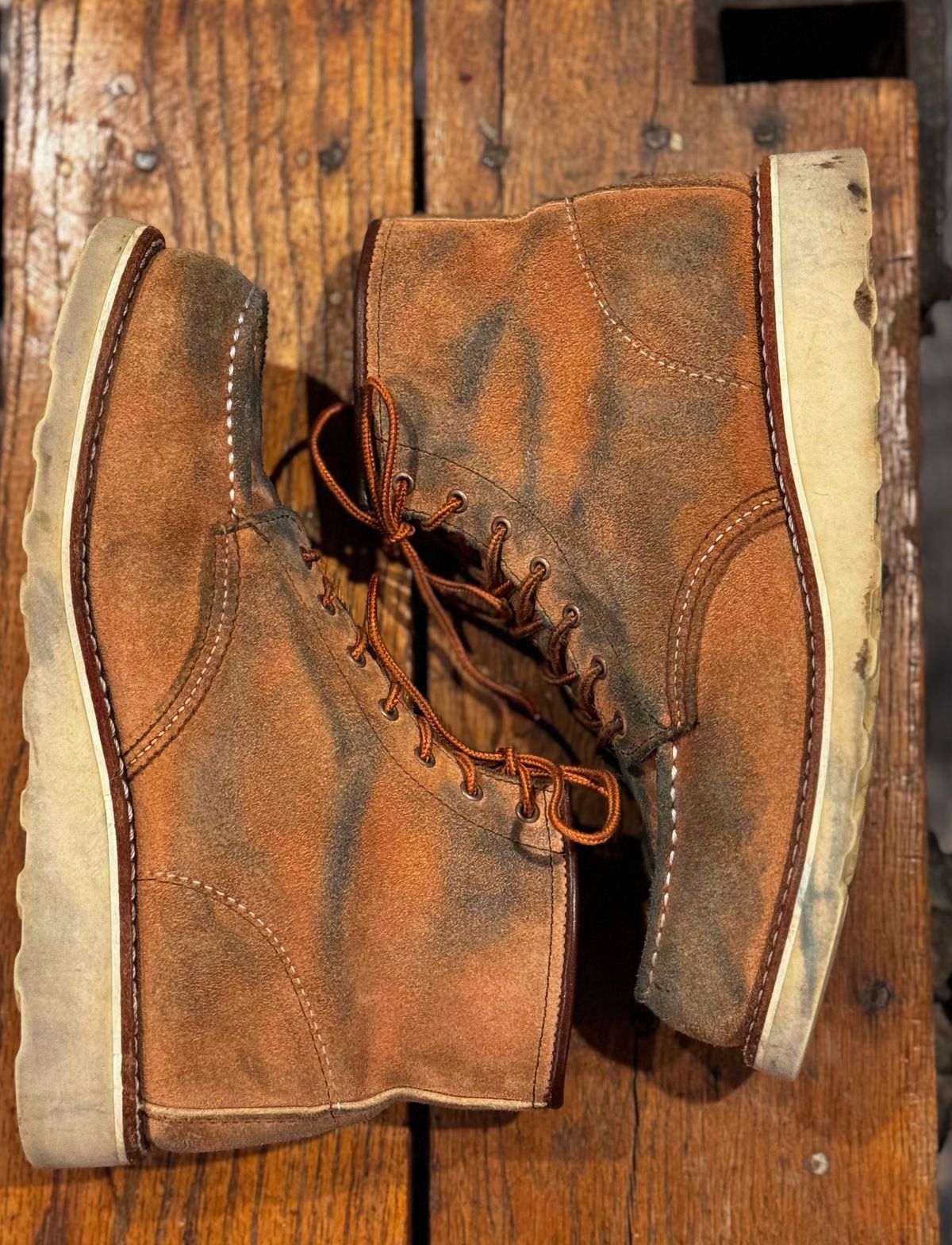 Photo by jbiondo on November 5, 2024 of the Red Wing 6-Inch Classic Moc in S.B. Foote Dusty Rose Abilene.