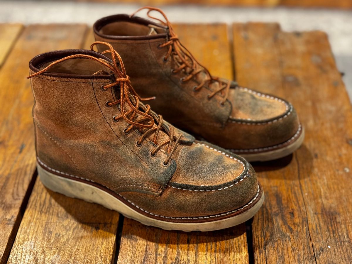 Photo by jbiondo on November 5, 2024 of the Red Wing 6-Inch Classic Moc in S.B. Foote Dusty Rose Abilene.