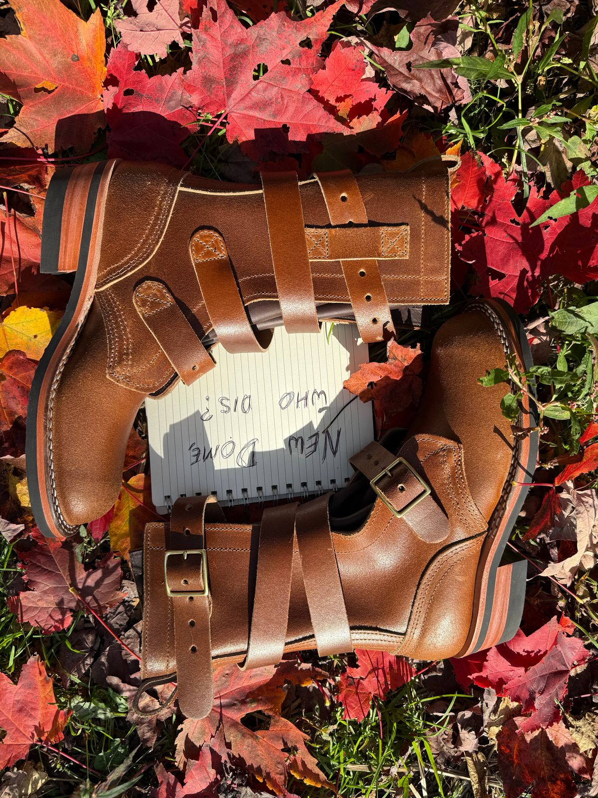Photo by jbiondo on October 1, 2025 of the Nicks TankerPro in Horween Ember Waxed Flesh.