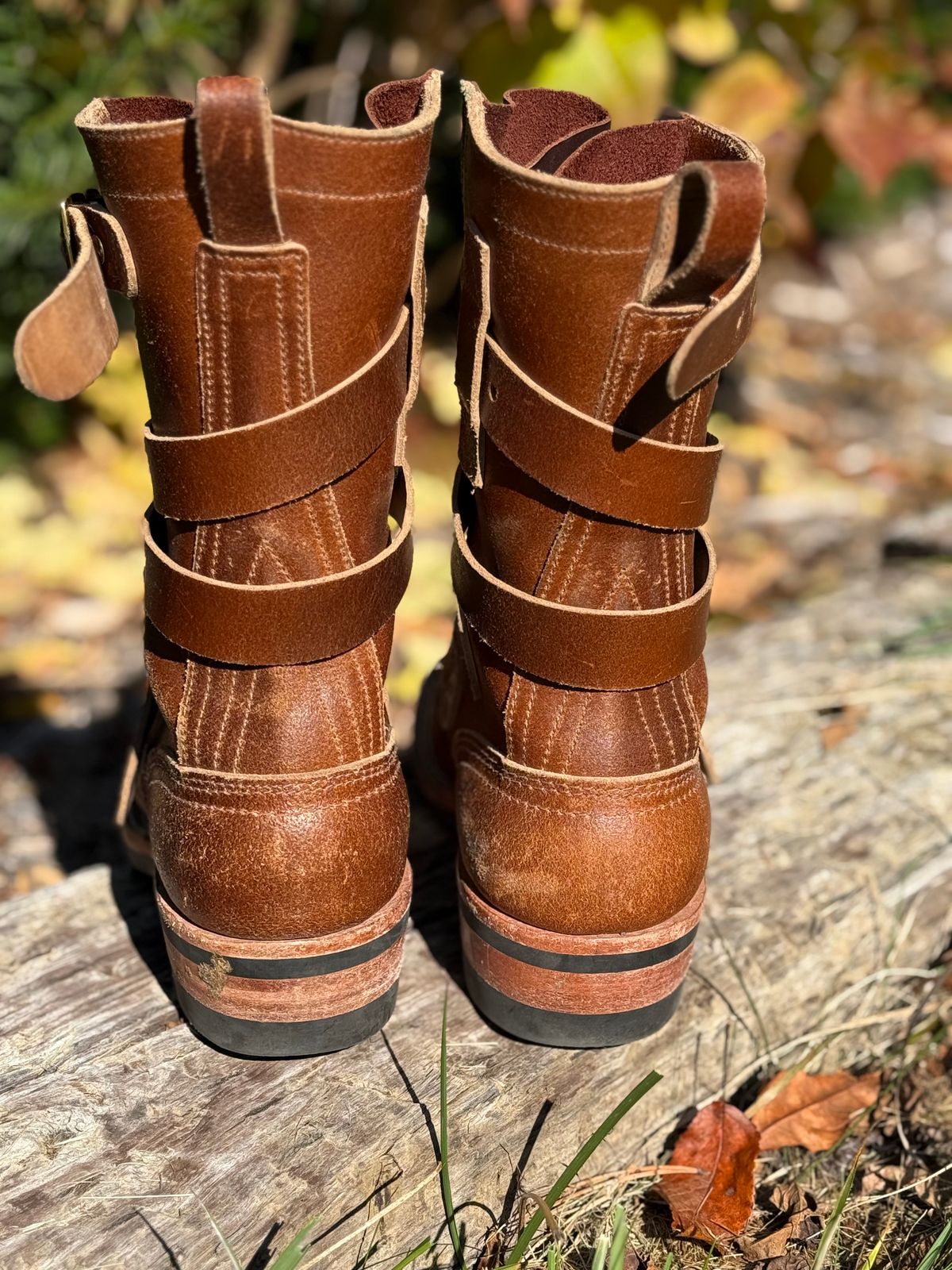 Photo by jbiondo on November 2, 2025 of the Nicks TankerPro in Horween Ember Waxed Flesh.
