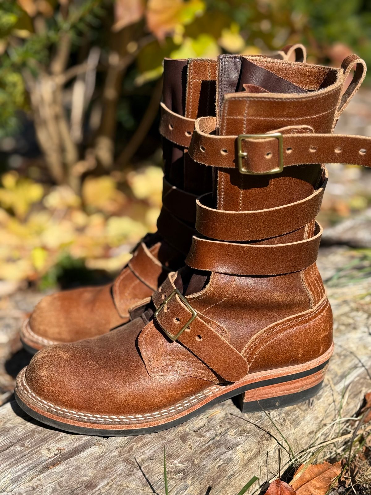 Photo by jbiondo on November 2, 2025 of the Nicks TankerPro in Horween Ember Waxed Flesh.