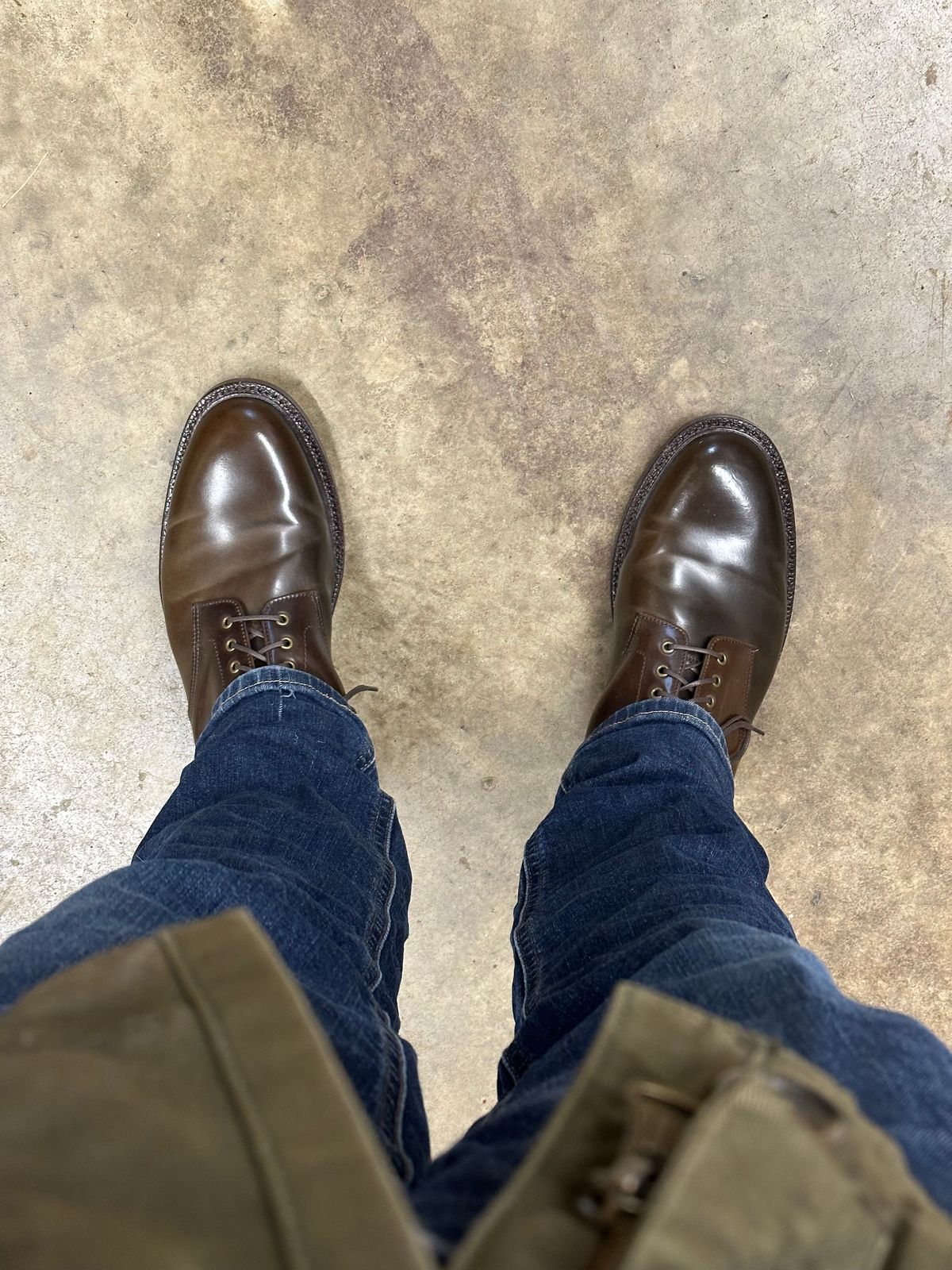 Photo by bootguy on October 2, 2024 of the Grant Stone Edward Boot in Horween Maduro Shell Cordovan.