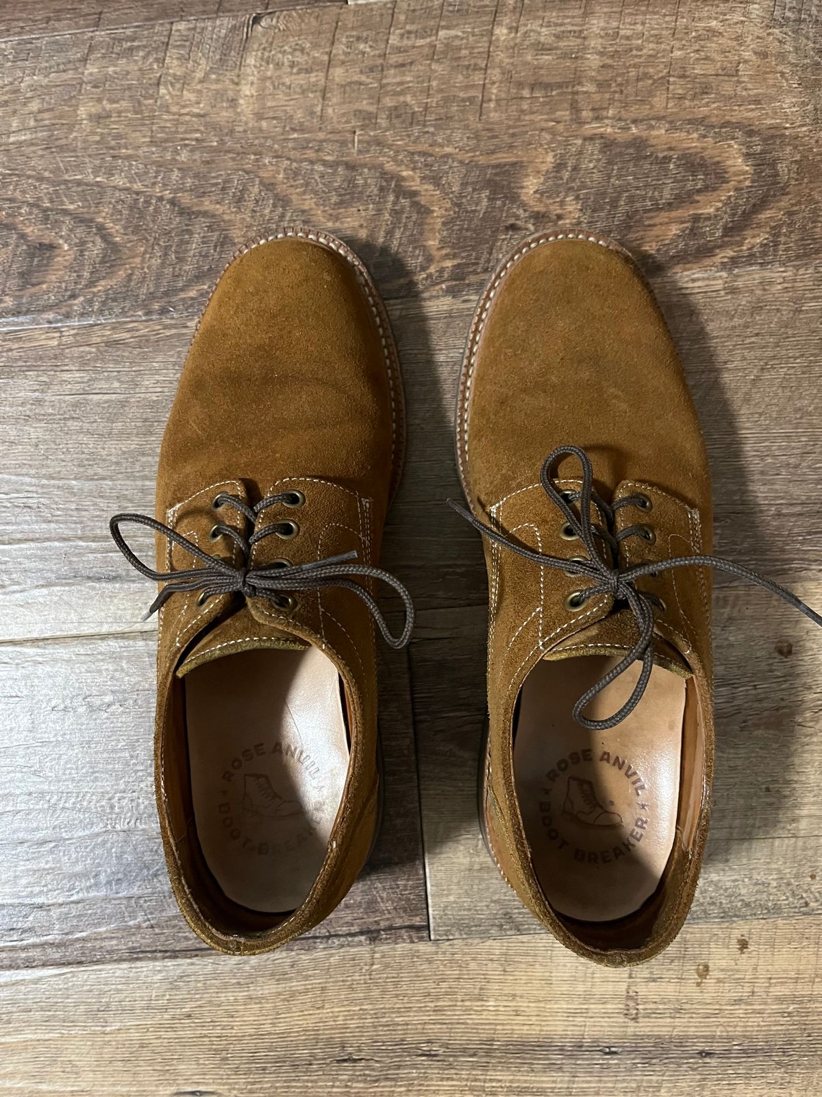 Photo by pbrunese on October 2, 2025 of the Parkhurst Bidwell 2.0 in S.B. Foot Dune Roughout Suede.