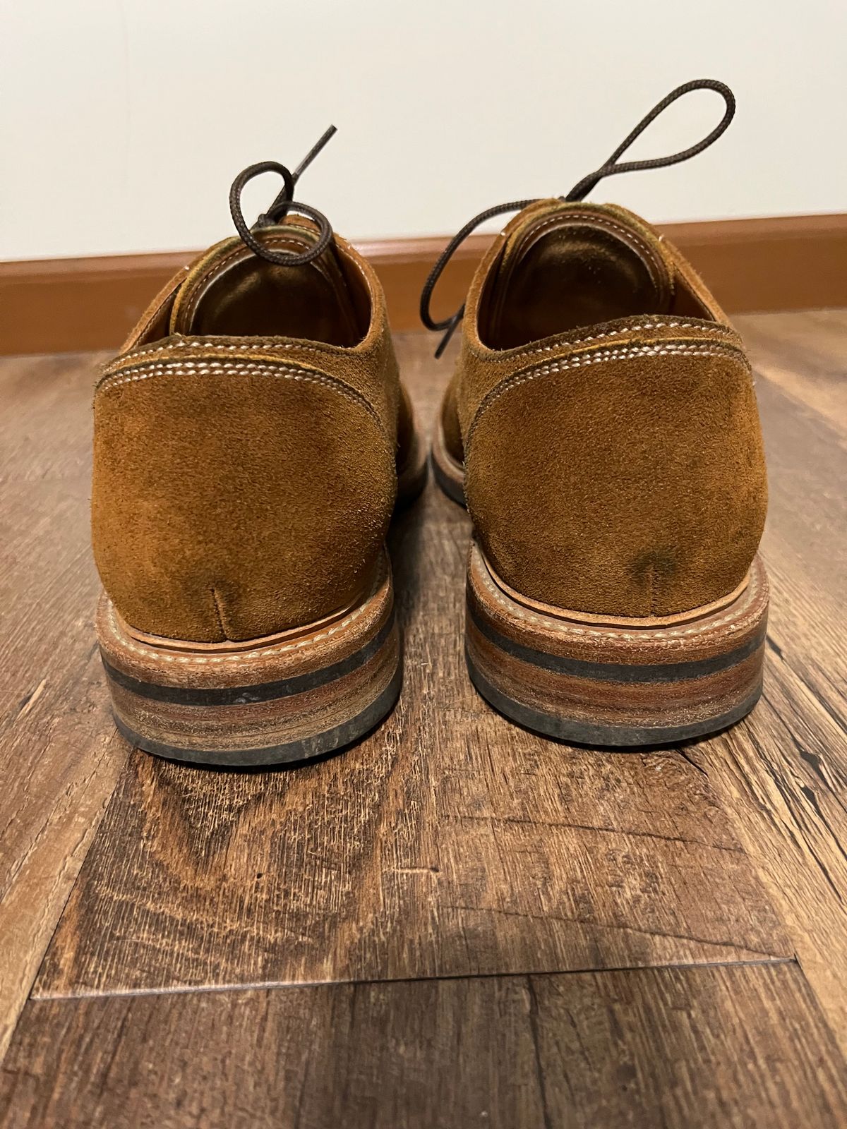 Photo by pbrunese on November 2, 2025 of the Parkhurst Bidwell 2.0 in S.B. Foot Dune Roughout Suede.