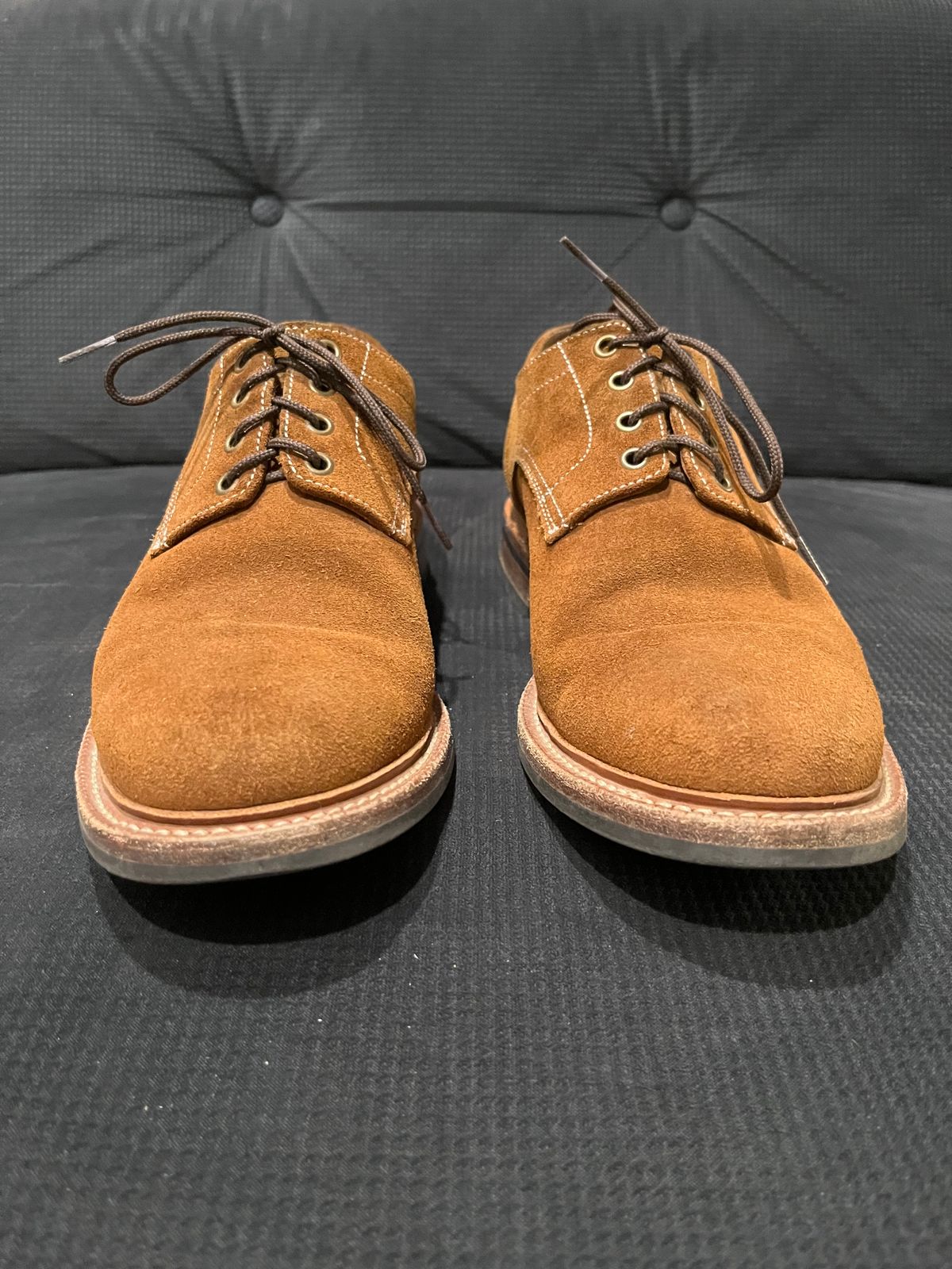 Photo by pbrunese on December 5, 2025 of the Parkhurst Bidwell 2.0 in S.B. Foot Dune Roughout Suede.