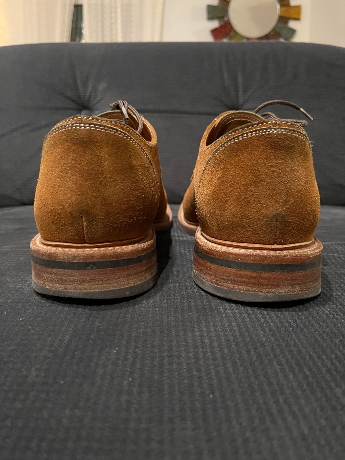 Photo by pbrunese on January 5, 2026 of the Parkhurst Bidwell 2.0 in S.B. Foot Dune Roughout Suede.