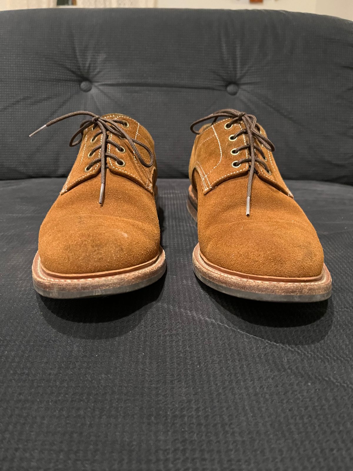 Photo by pbrunese on January 5, 2026 of the Parkhurst Bidwell 2.0 in S.B. Foot Dune Roughout Suede.