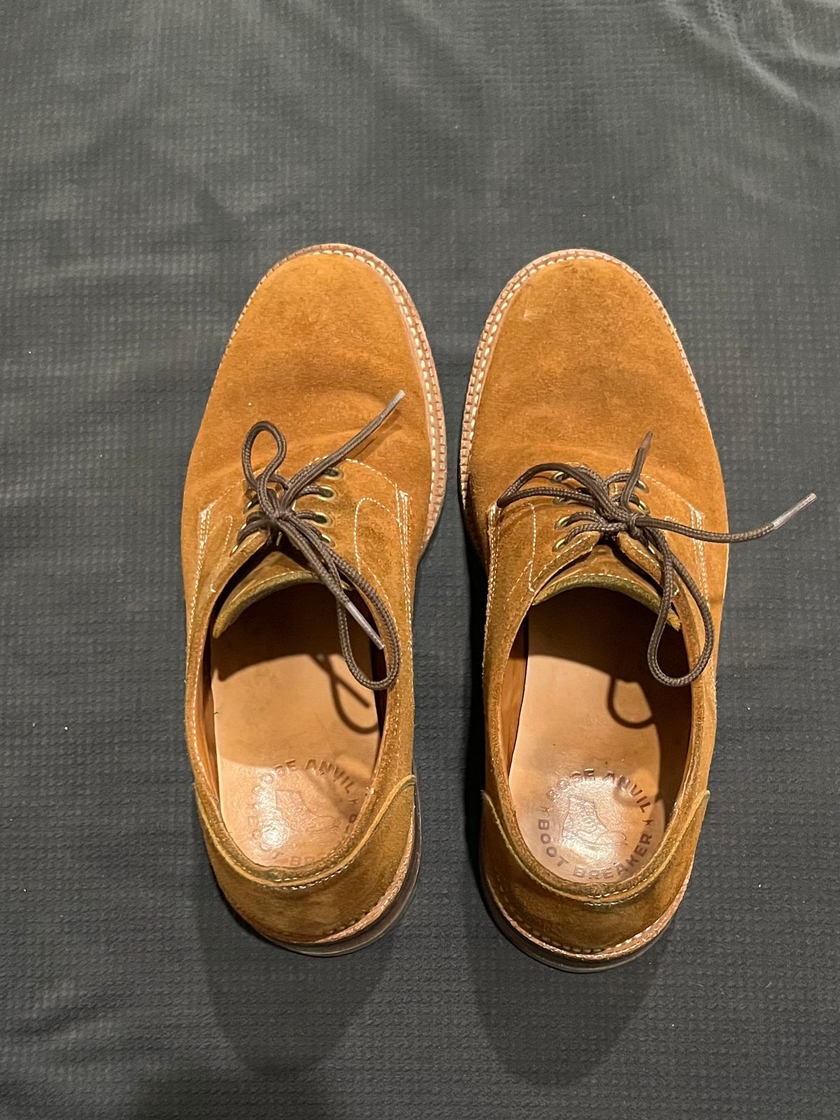 Photo by pbrunese on January 5, 2026 of the Parkhurst Bidwell 2.0 in S.B. Foot Dune Roughout Suede.