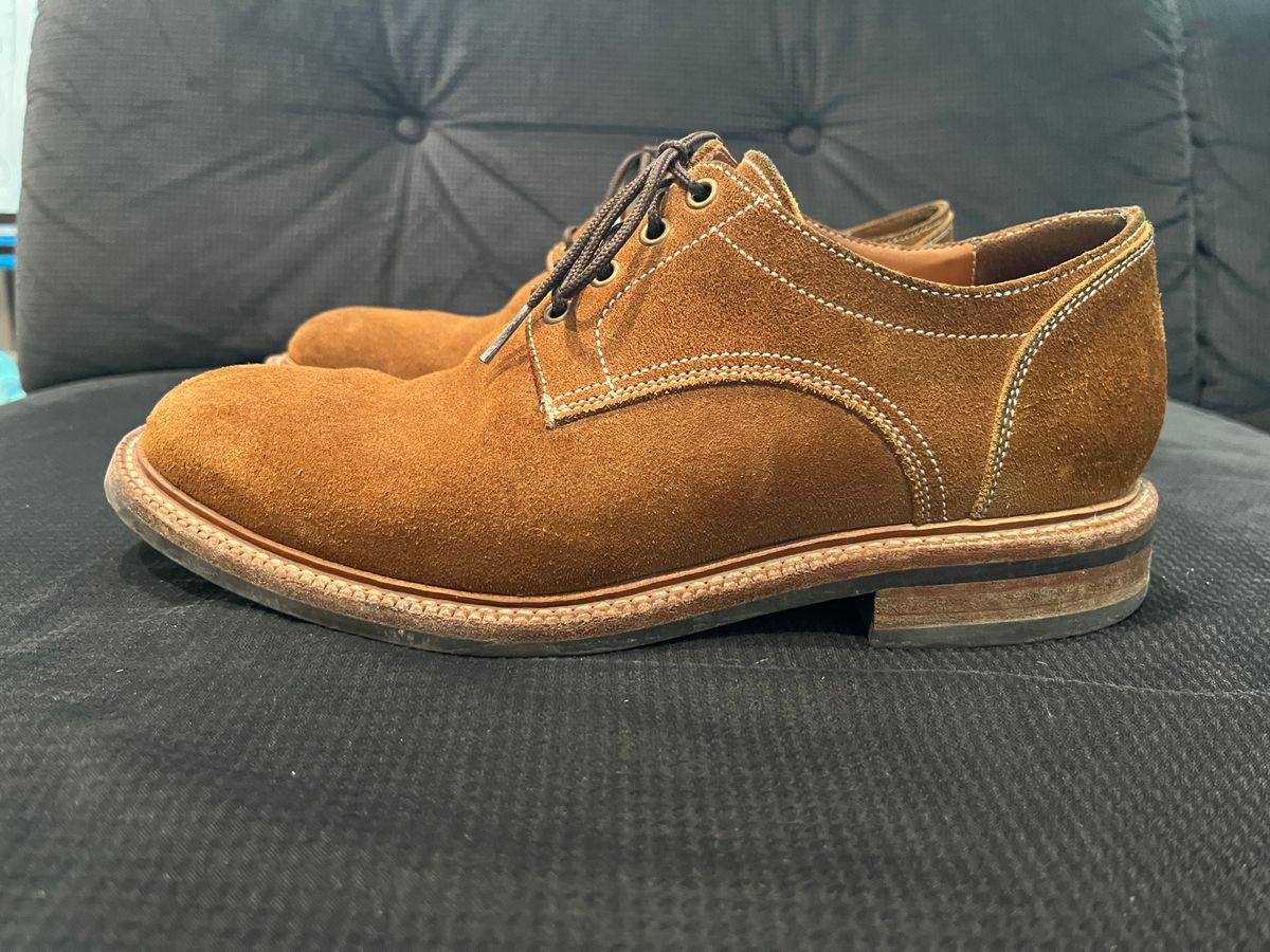 Photo by pbrunese on February 5, 2026 of the Parkhurst Bidwell 2.0 in S.B. Foot Dune Roughout Suede.