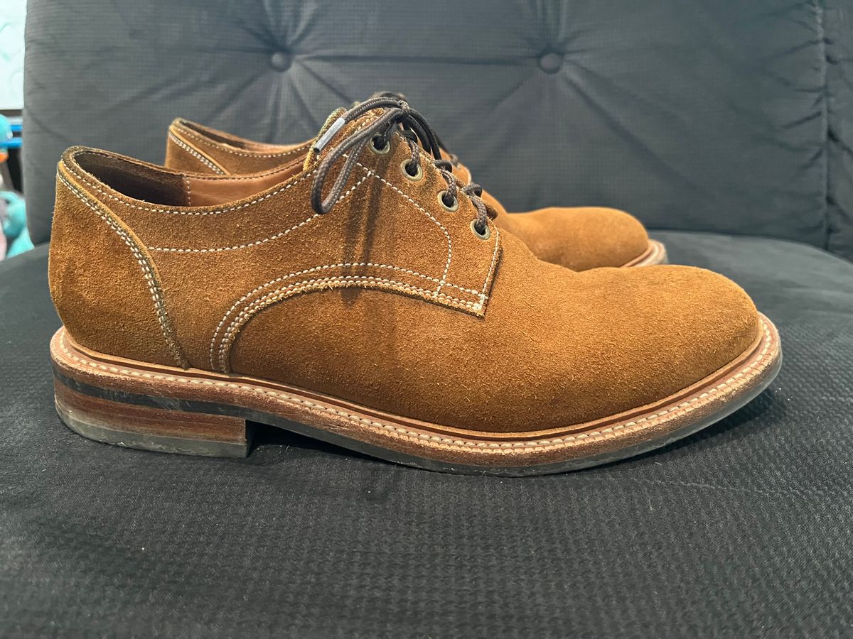 Photo by pbrunese on February 5, 2026 of the Parkhurst Bidwell 2.0 in S.B. Foot Dune Roughout Suede.