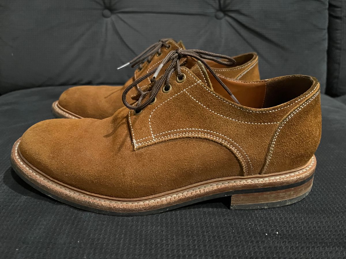 Photo by pbrunese on March 6, 2026 of the Parkhurst Bidwell 2.0 in S.B. Foot Dune Roughout Suede.