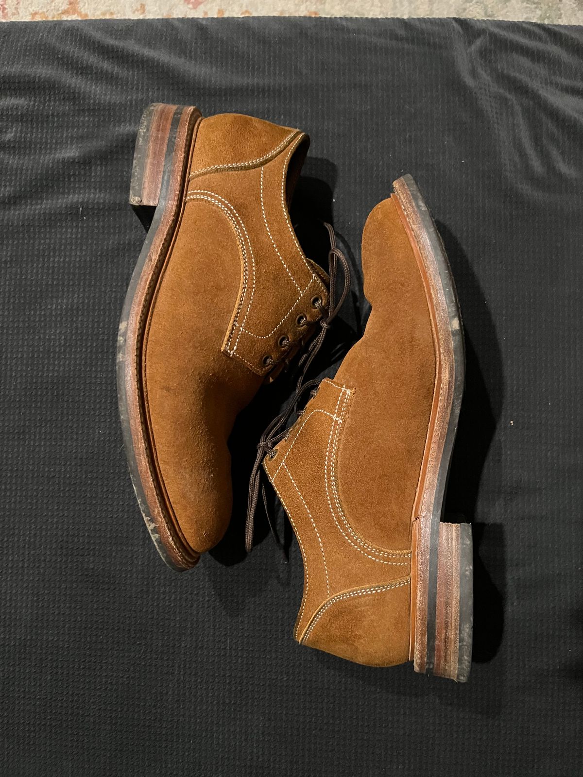 Photo by pbrunese on March 6, 2026 of the Parkhurst Bidwell 2.0 in S.B. Foot Dune Roughout Suede.